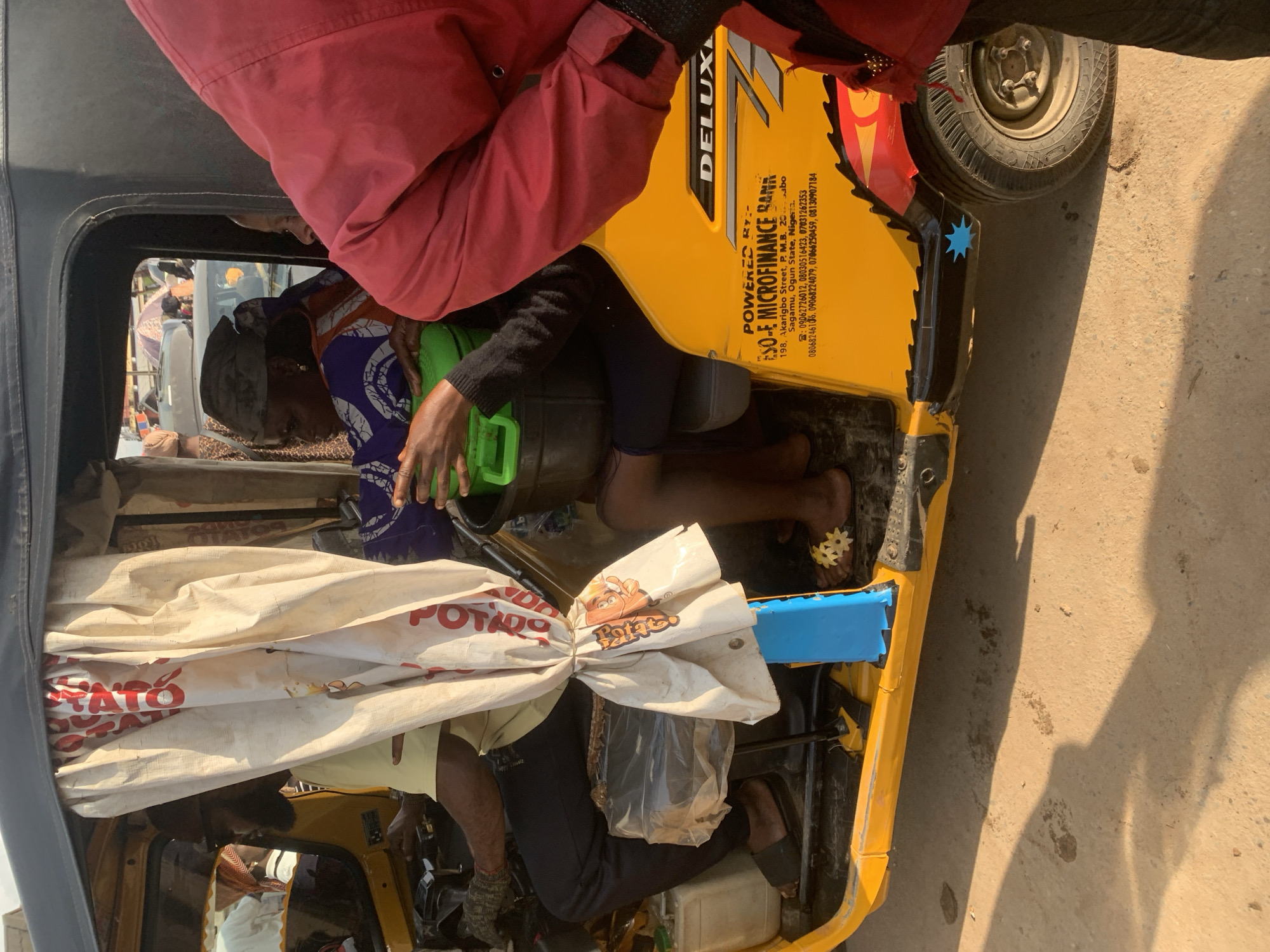 Afternoon hustle at a street market in Shagamu, Nigeria