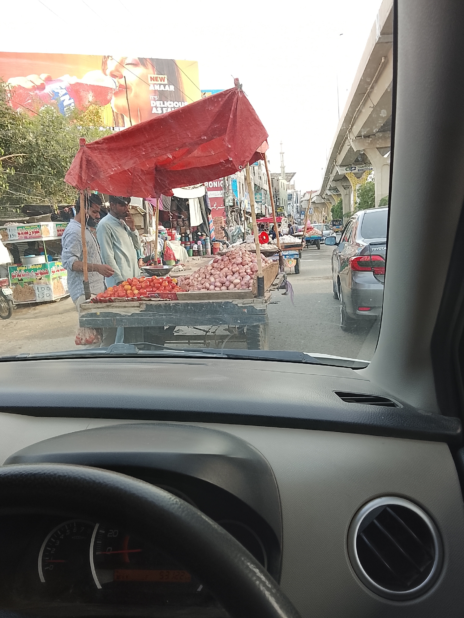 Driver documents street life during journey through Multan, Pakistan