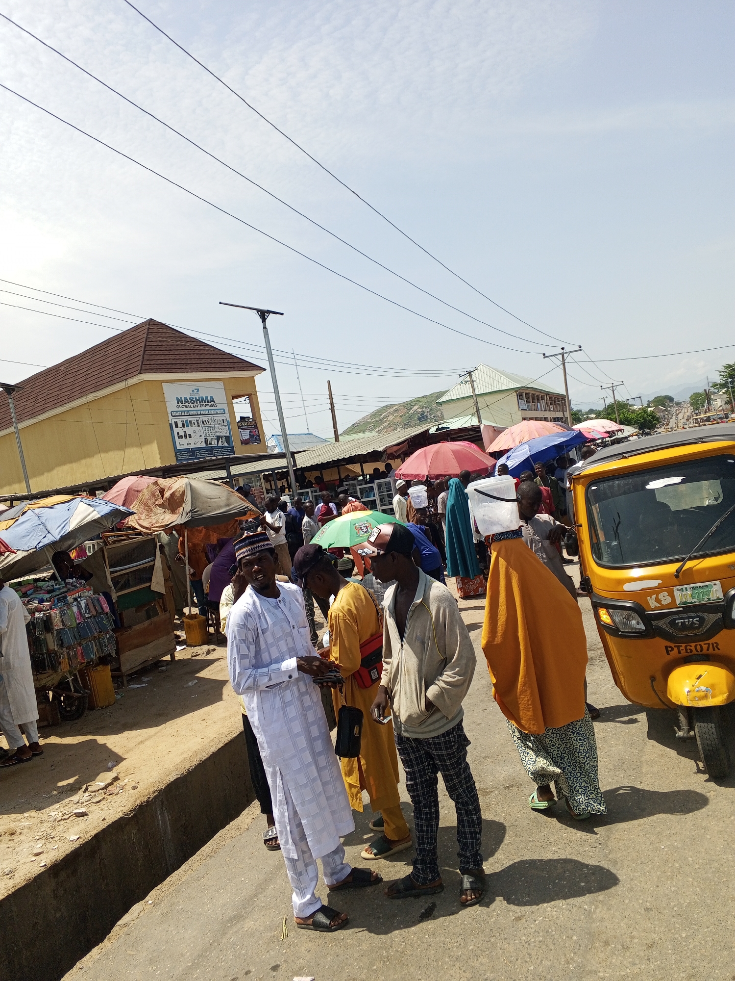 Daily street life documented across Jalingo, Nigeria marketplace areas