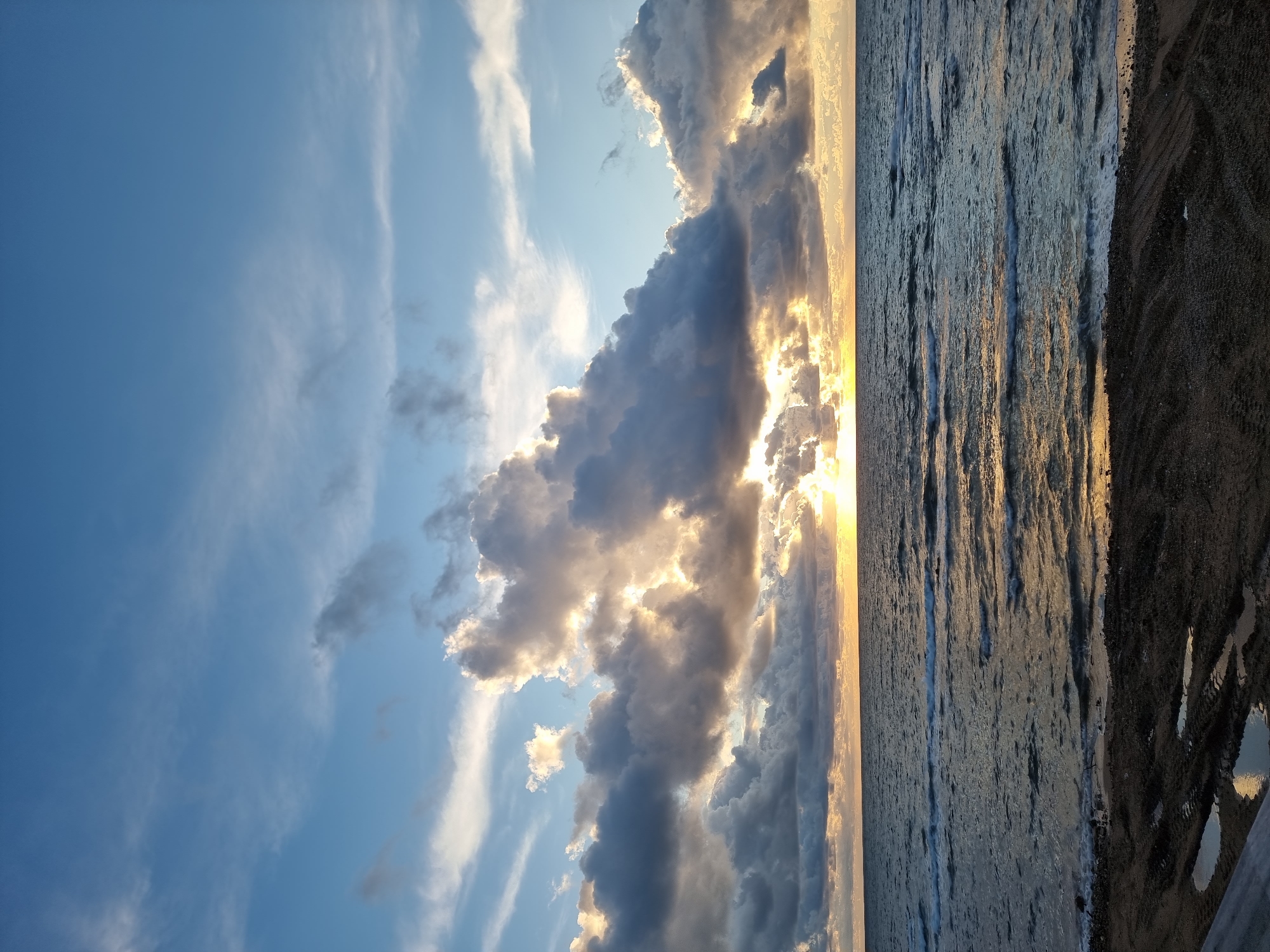 Sunset watchers gather along Tel Aviv Mediterranean coastline