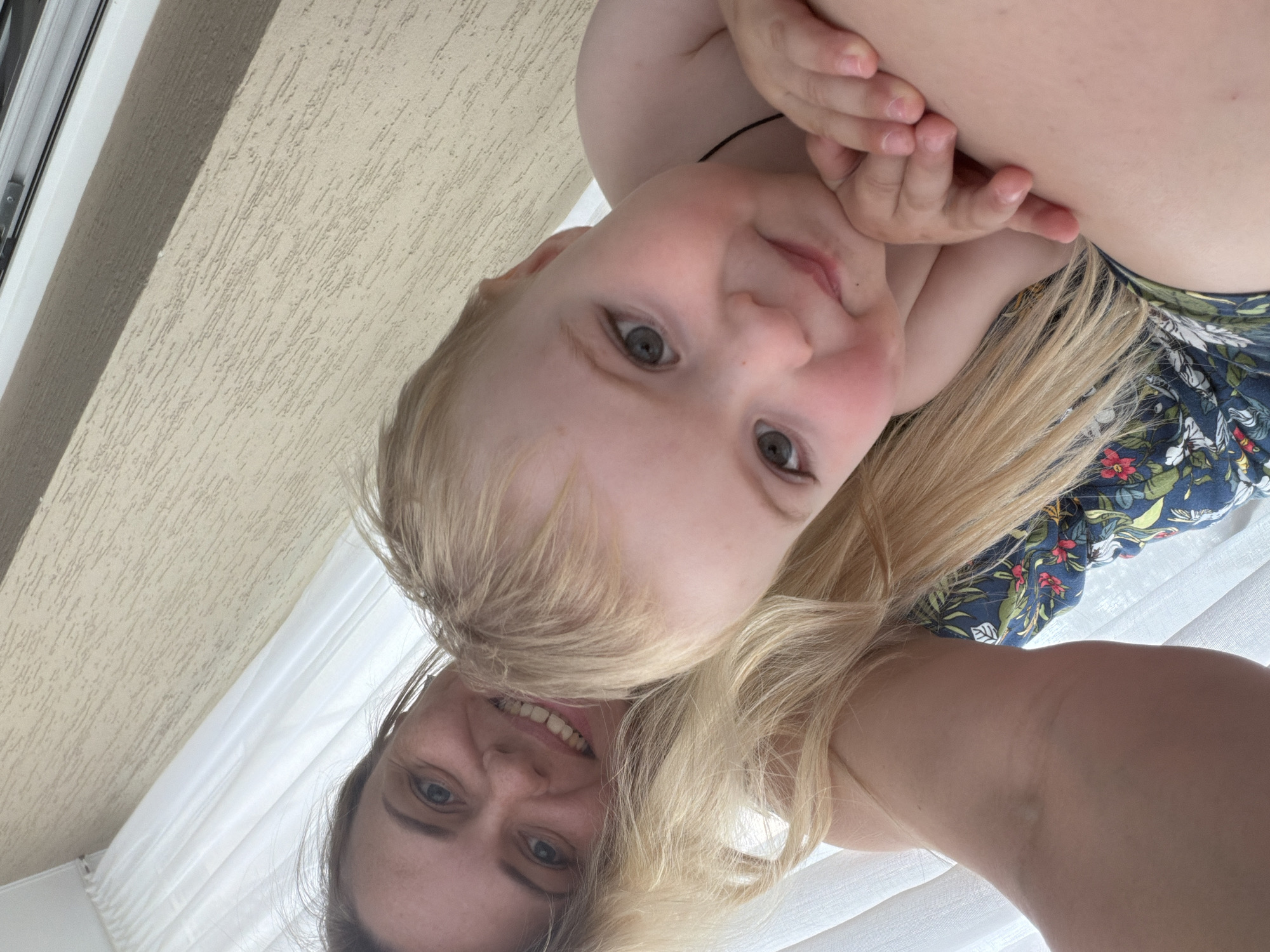 Casual selfie session with a puppy and toddler in Votkinsk