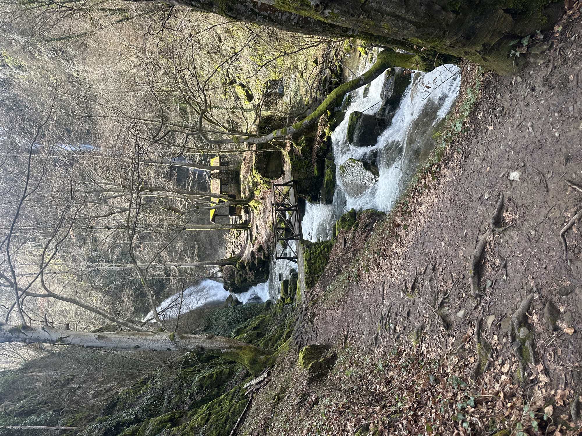 Spring waterfalls documented near Teteven, Bulgaria