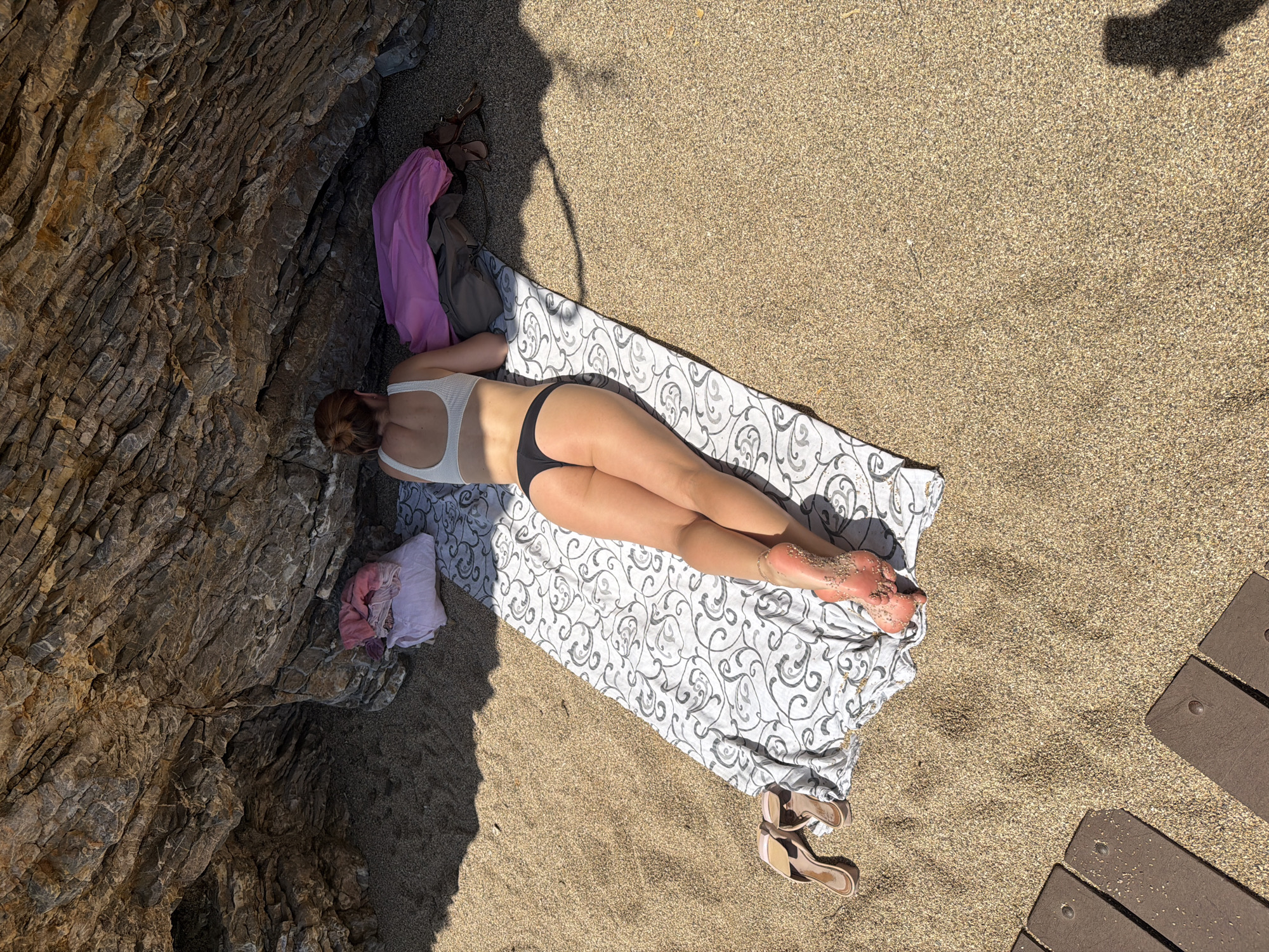 Morning beach activities and sightseeing captured around Budva, Montenegro