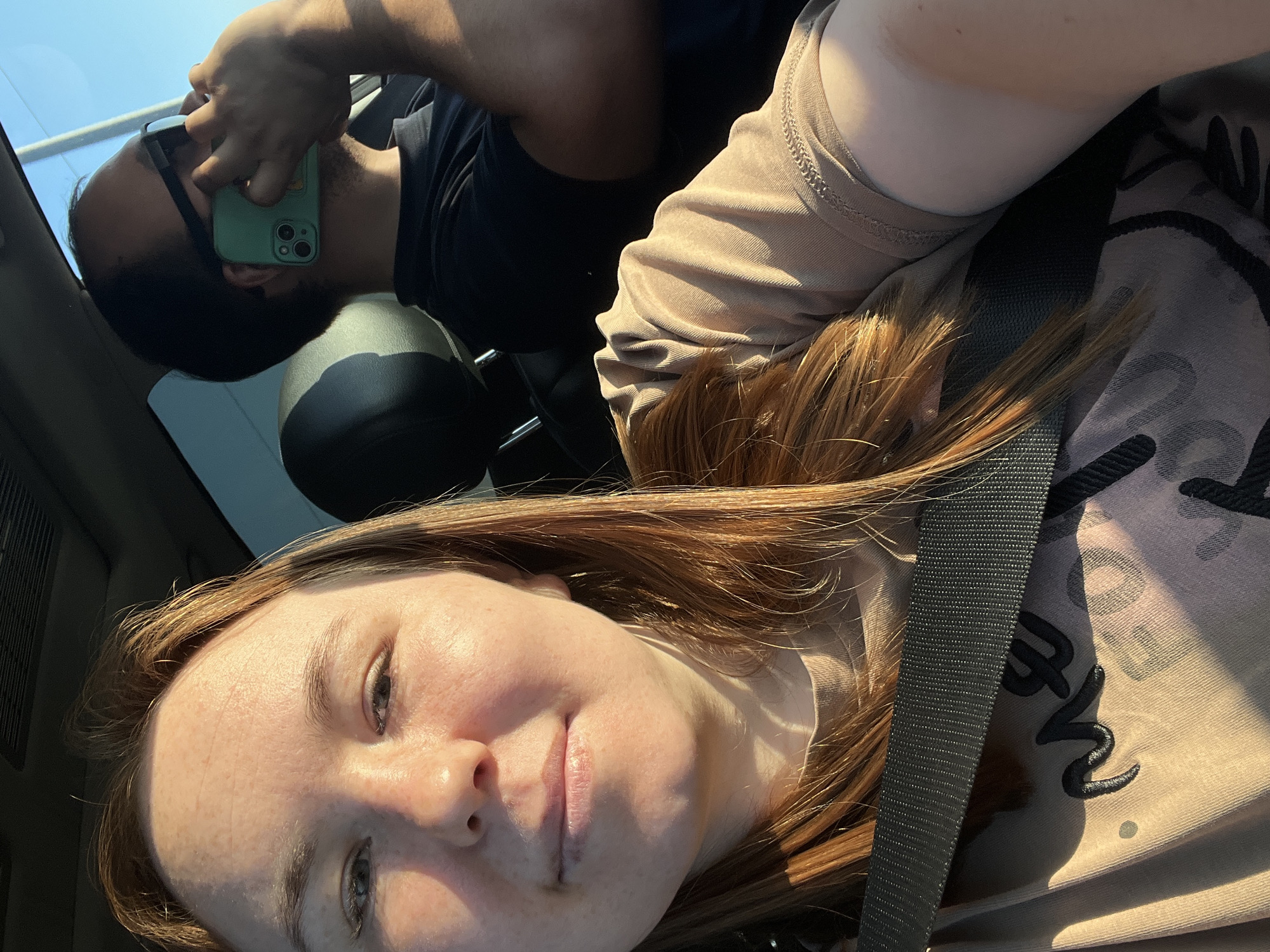 Car journey documented through Chaikovsky, Russia during afternoon hours
