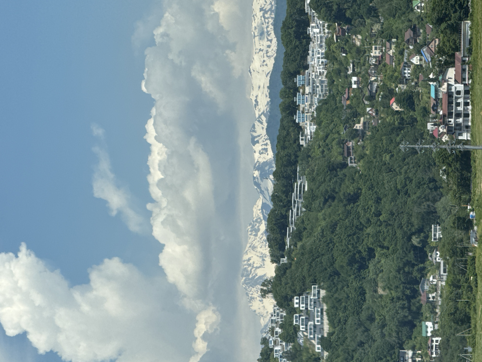 Morning scenes documented across modern Sochi residential areas and landscapes