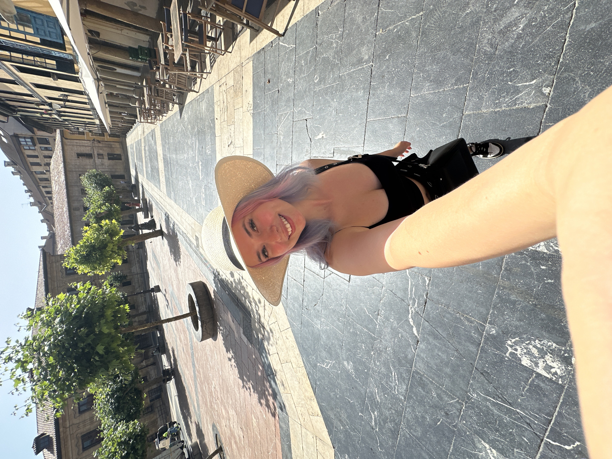 Hat shopping and street wandering through historic Oviedo