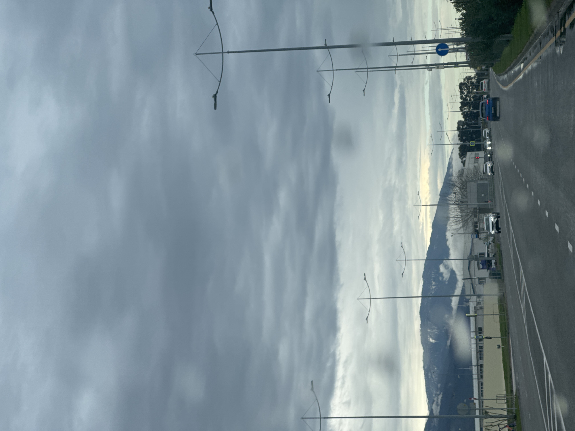 Wet roads, overcast skies observed in Sirius, Russia