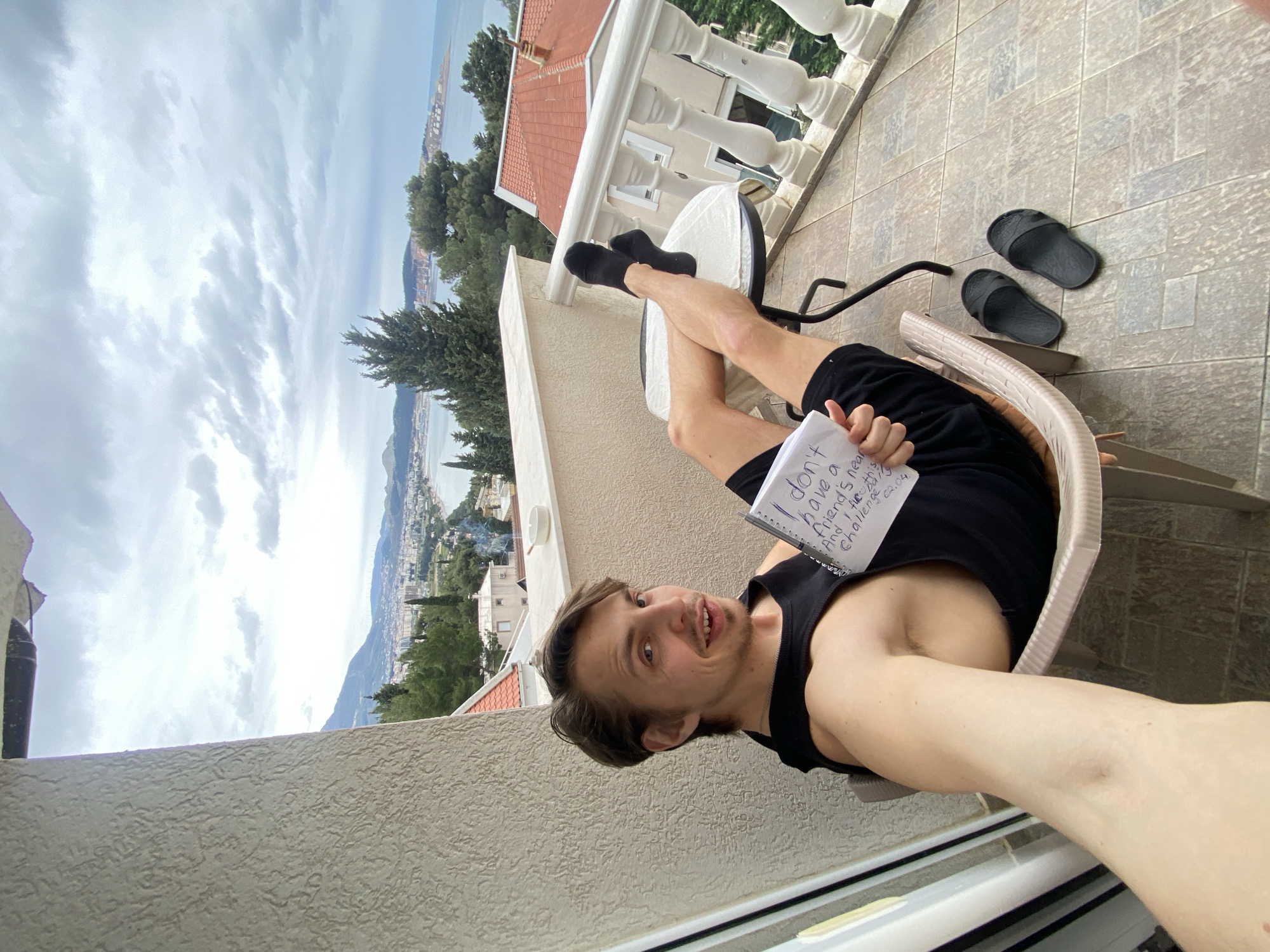 Man documents solitary fitness challenge in Montenegro coastal towns