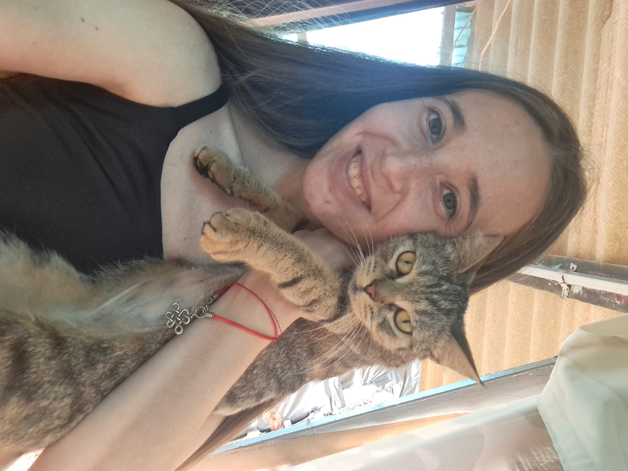 Afternoon selfie session at home in Vypasne, Ukraine