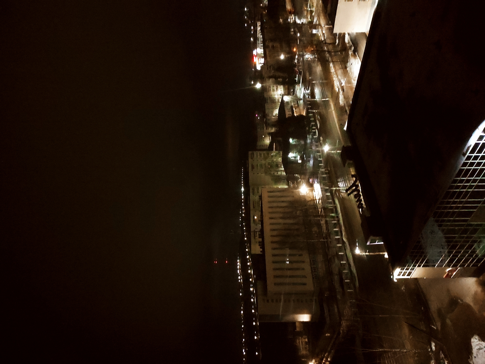 Nighttime cityscape view captured in Chaikovsky, Russia
