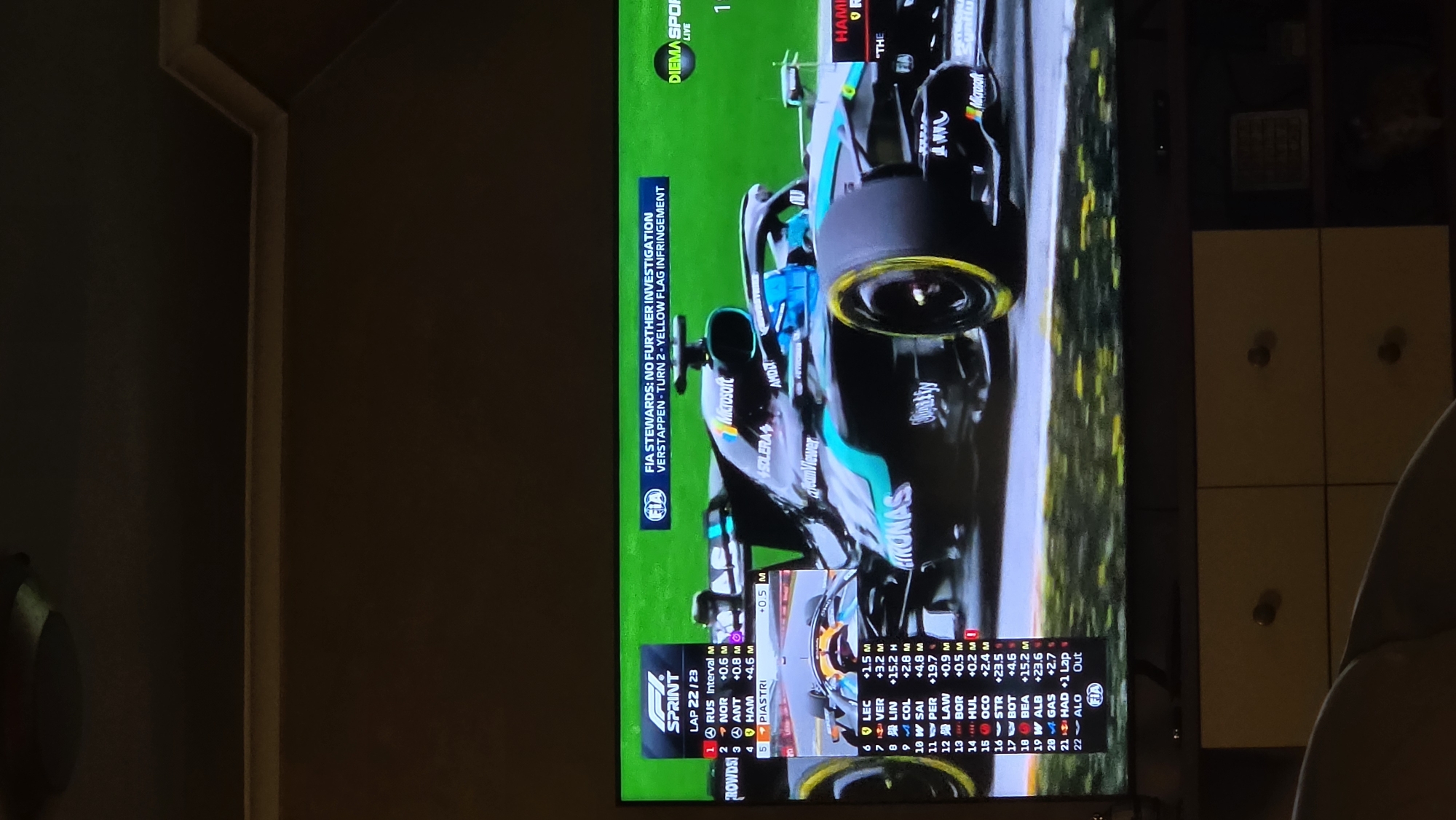 Rainbow appears over Varna during F1 Sprint broadcast