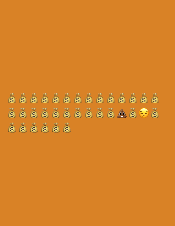 Colorful text graphics and emoji collages, no clear theme or place