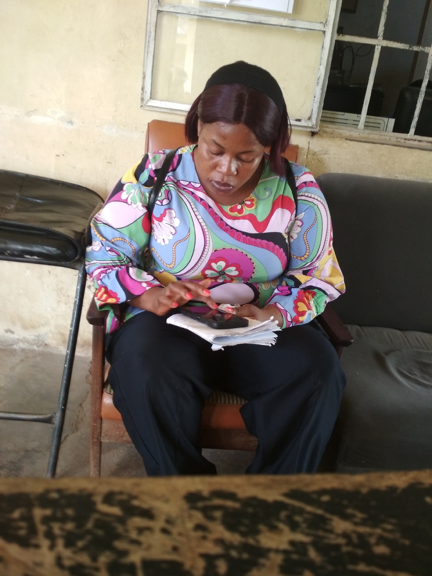 Routine waiting room activity documented in Bisichi, Nigeria