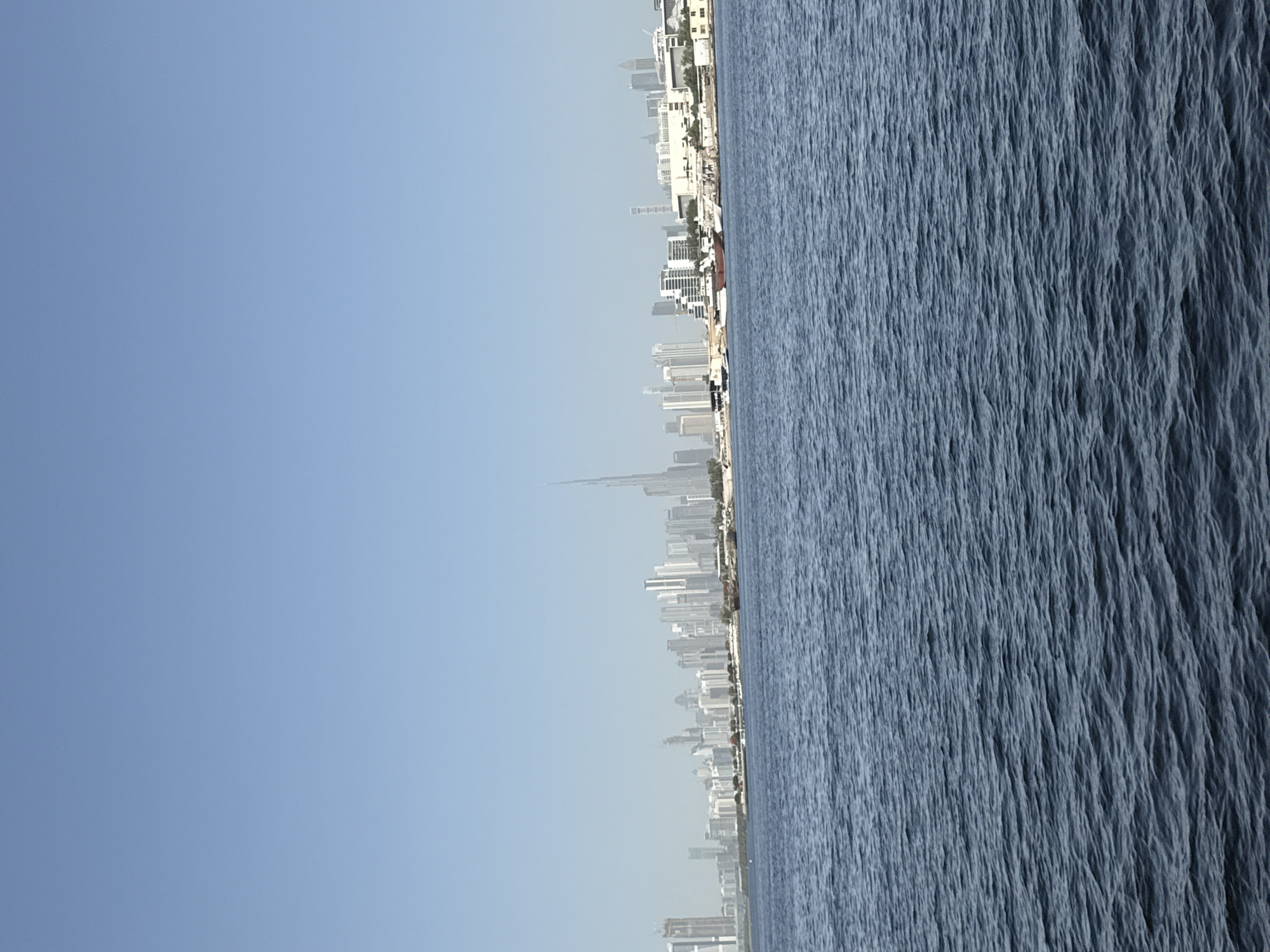 Dubai skyline with Burj Khalifa photographed at dawn