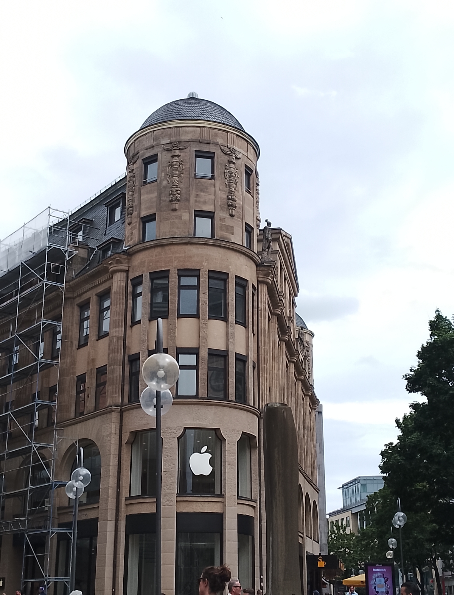 Strolling a European city center: churches, markets, and street life