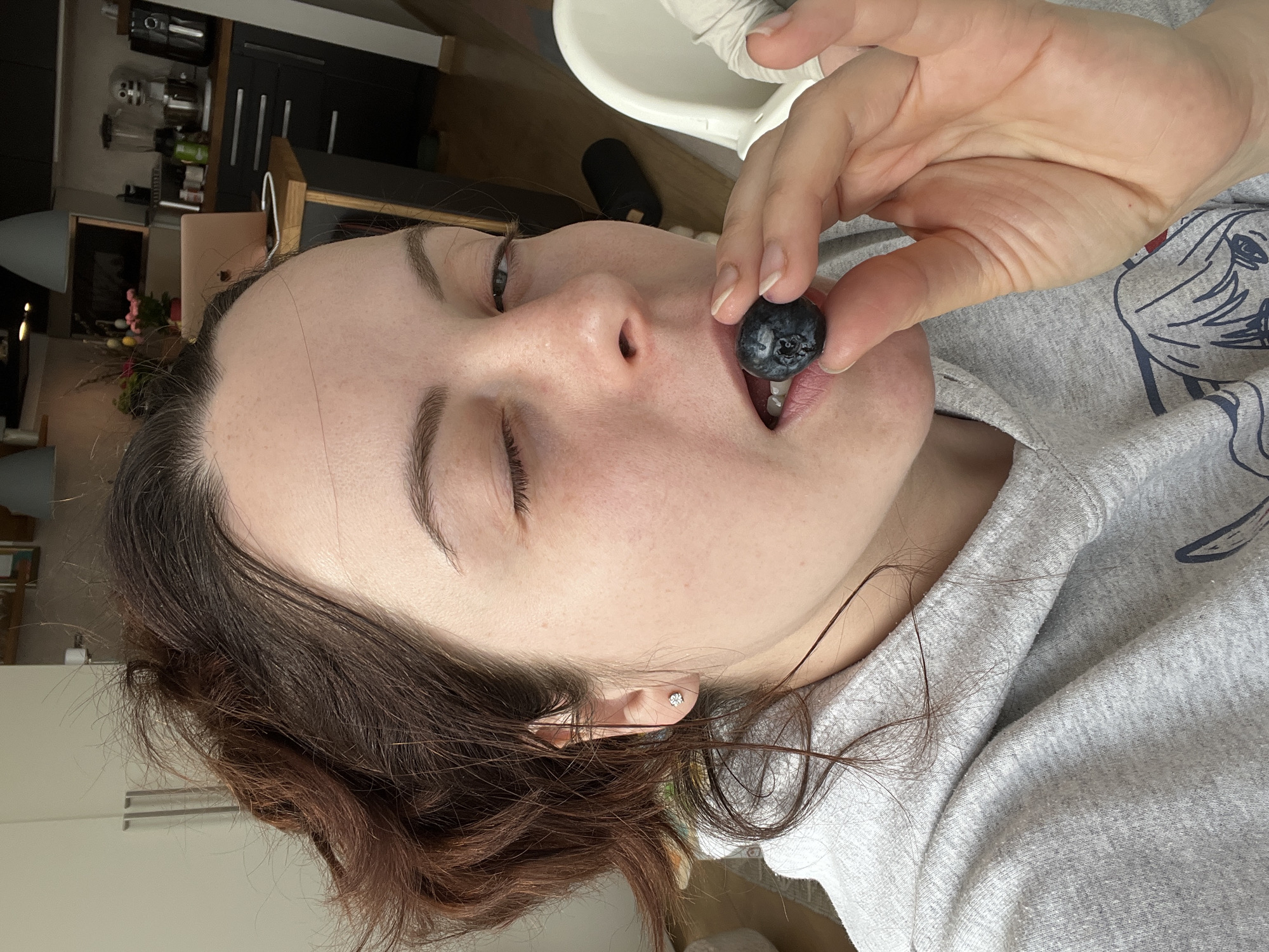 Morning domestic moments captured in Gangloff home