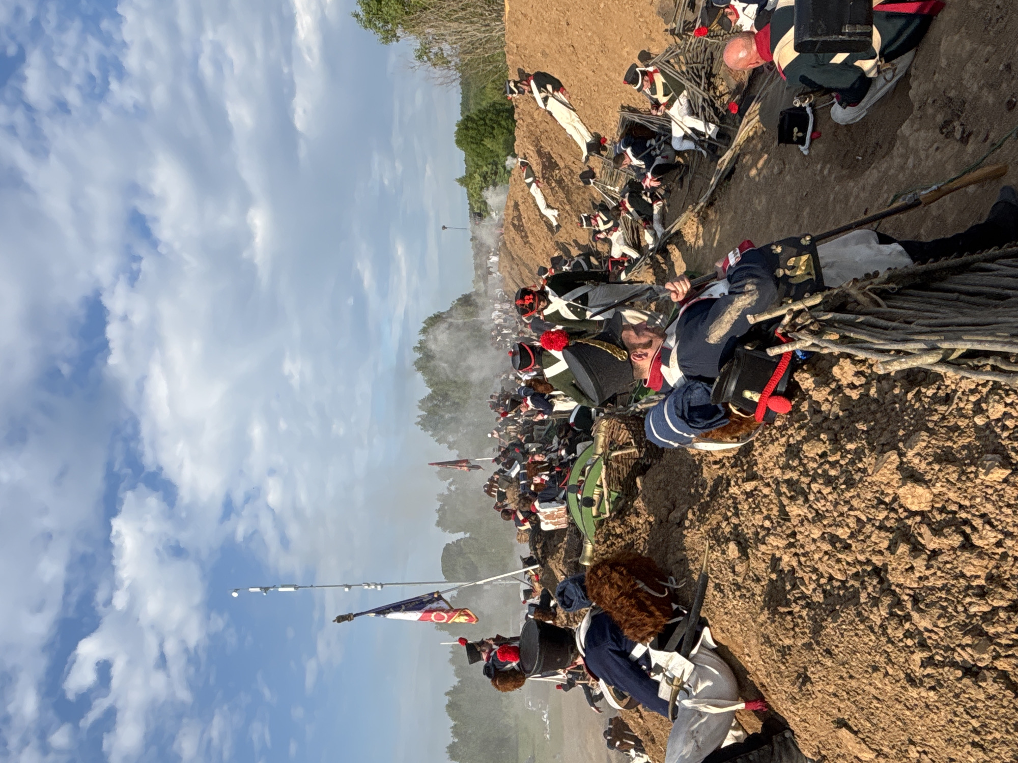 Napoleonic battle reenactment held in Bornosovo, Russia