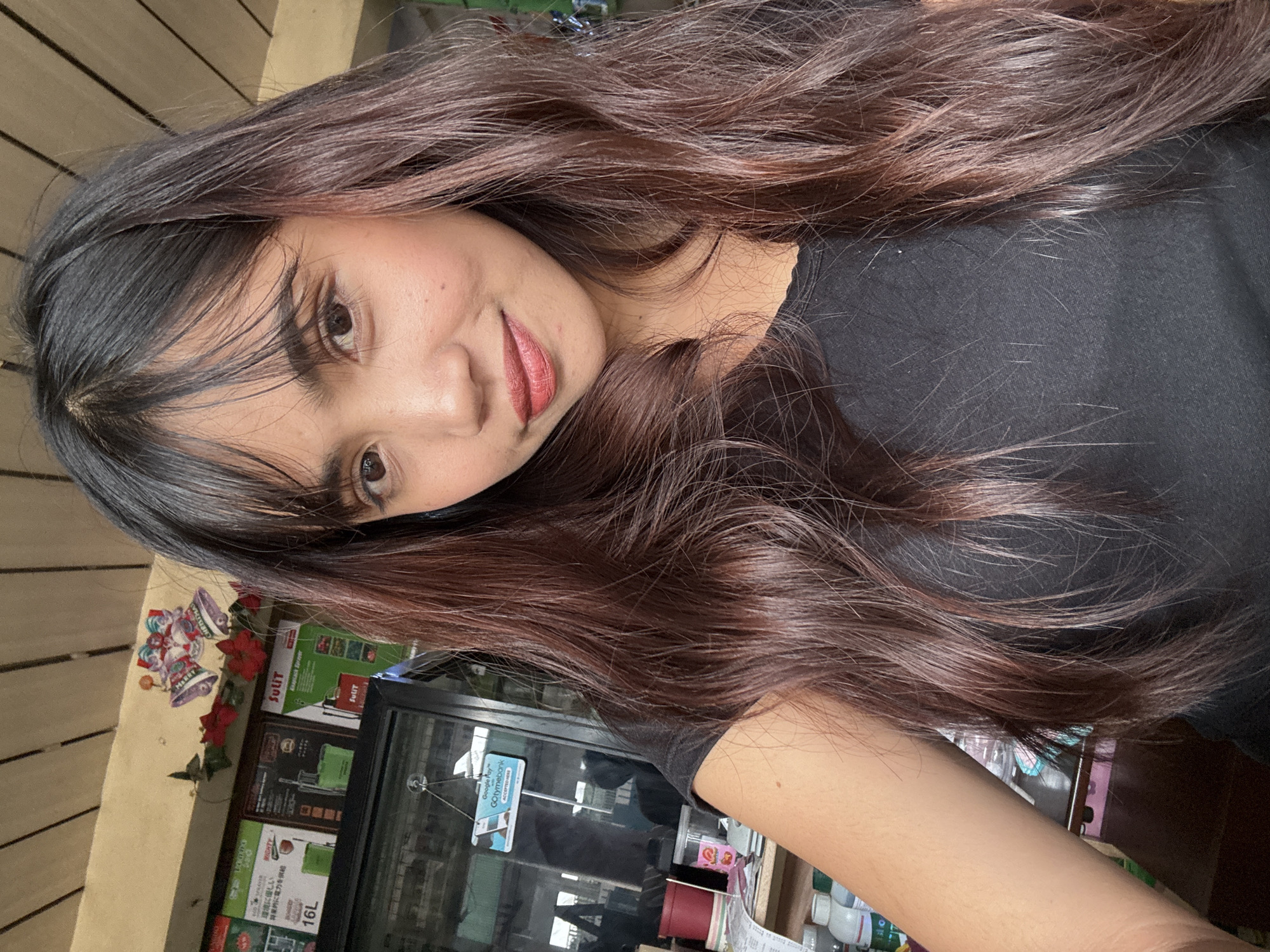 Woman documents evening outing with selfies across Tagum City