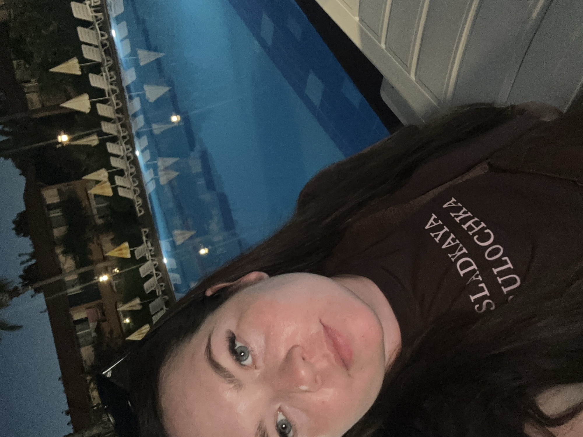 Resort night in Alanya: pool lights and carnival games