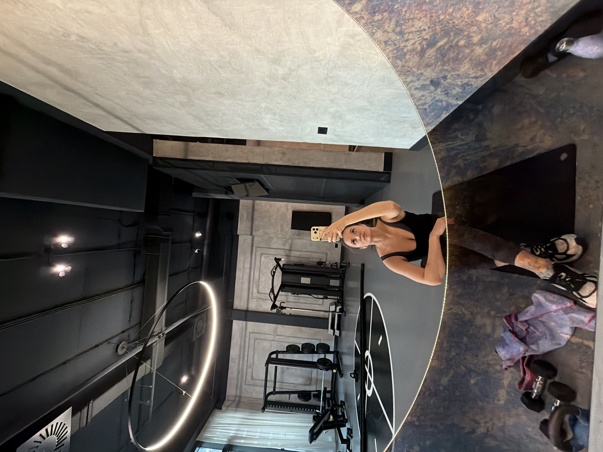 Woman documents morning routine with fitness, food, and cat in Belgrade
