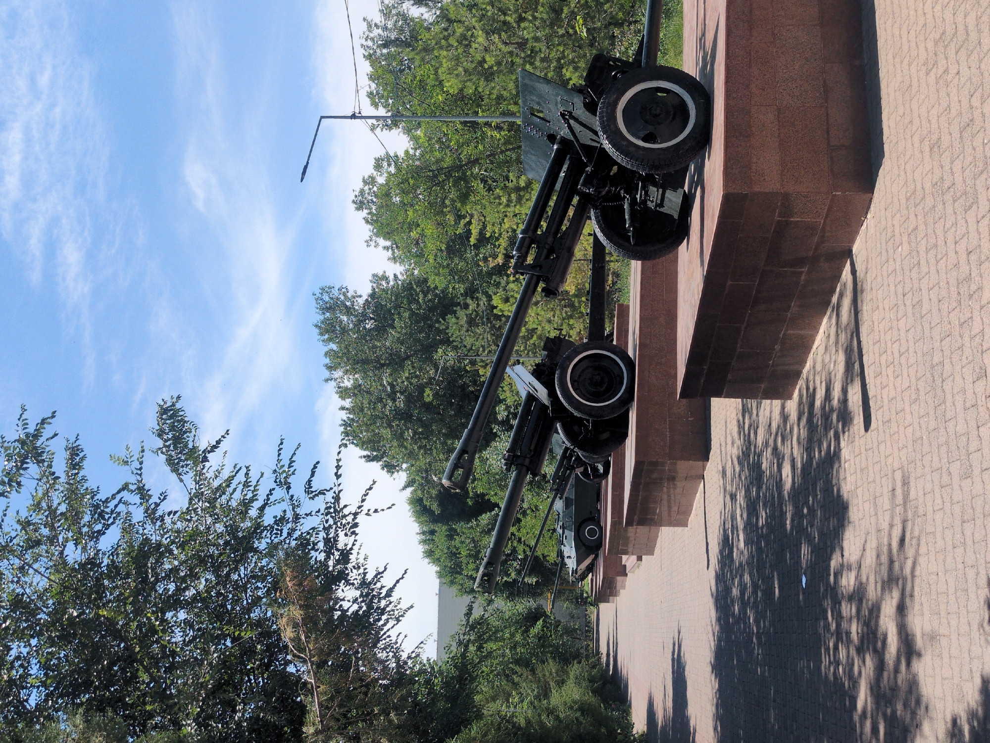 Morning documentation of military memorials in Shymkent, Kazakhstan