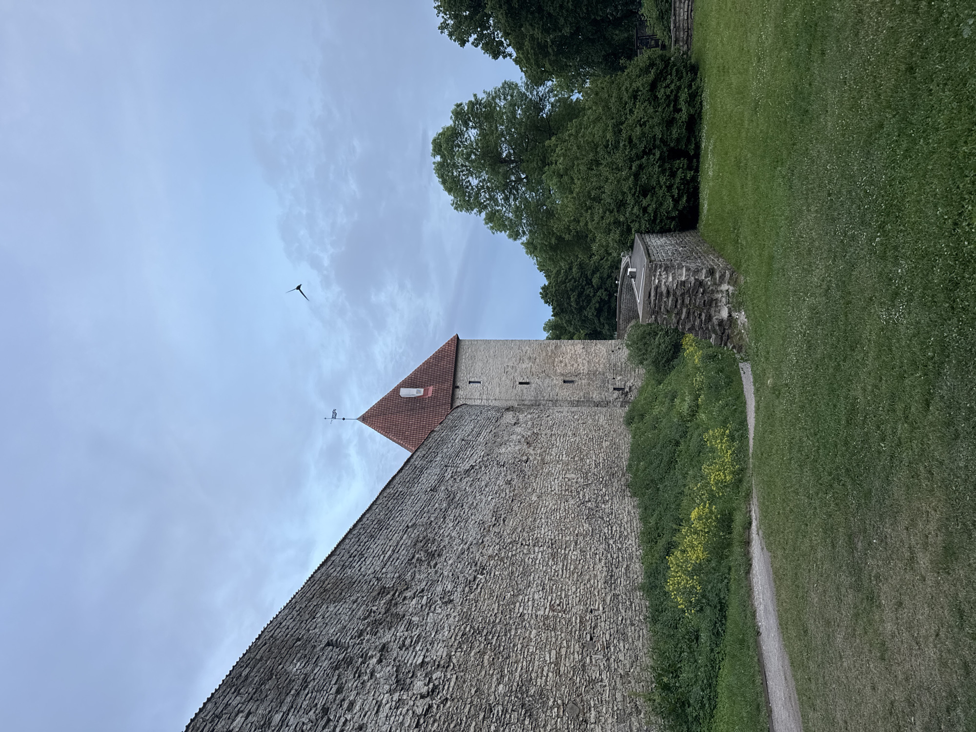 Tourist documents two-hour walking tour of Tallinn's medieval Old Town