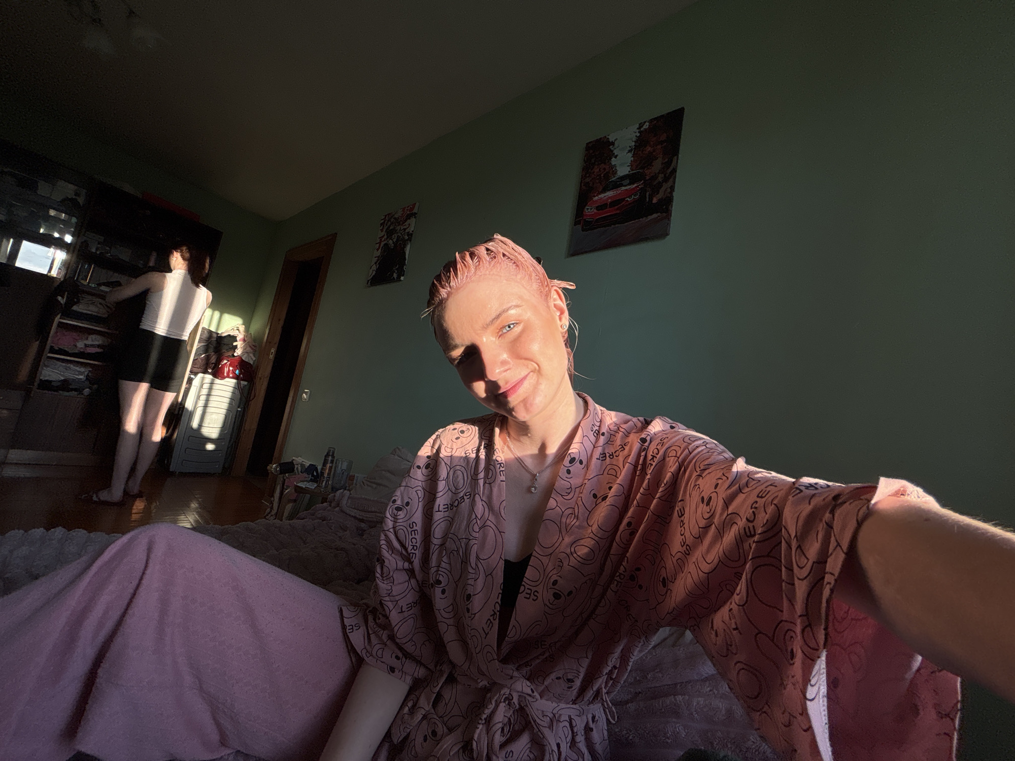 Woman documented in portraits and urban scenes across Russia