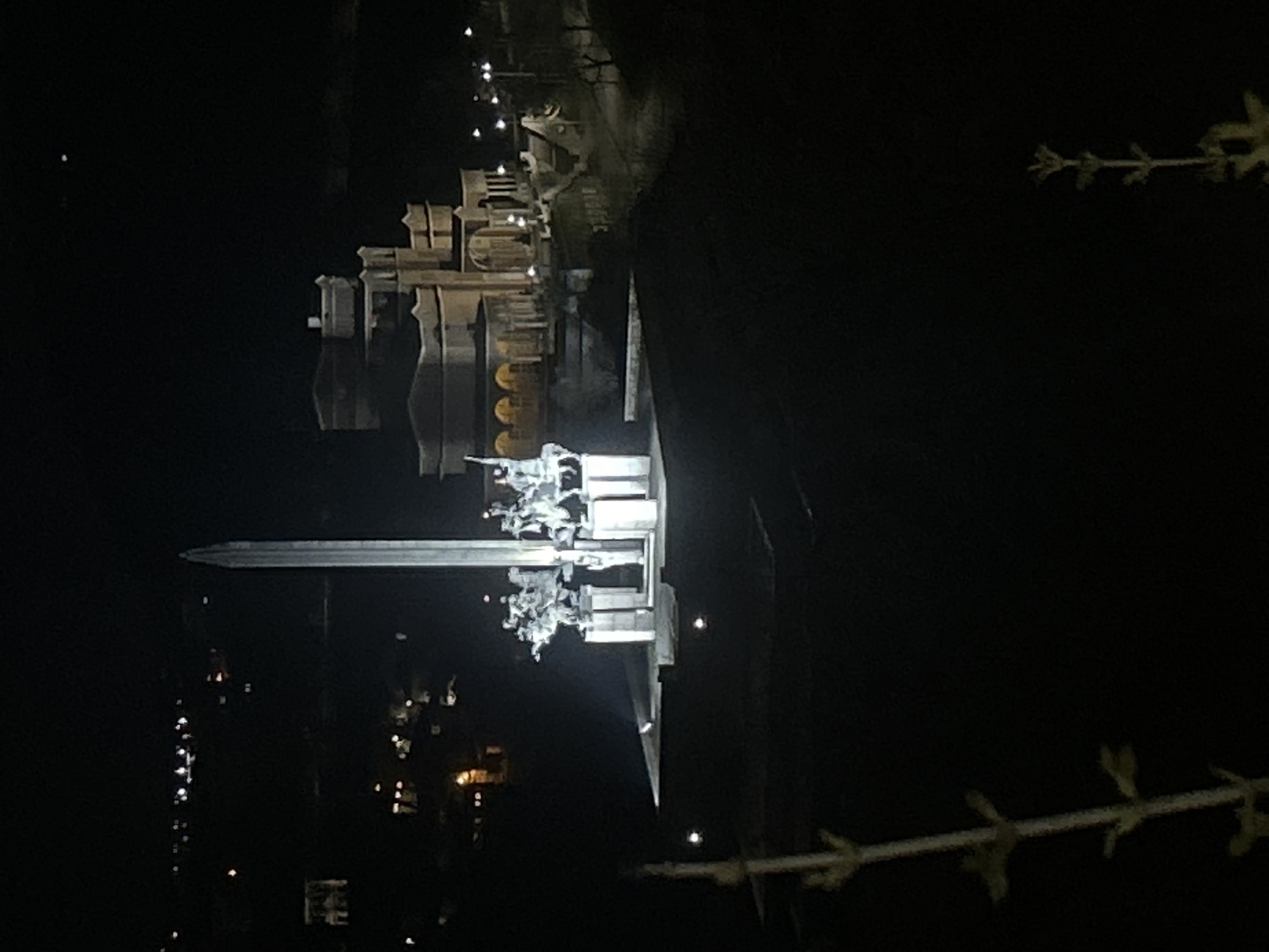 Evening scenes from Veliko Tarnovo monument and billiards hall