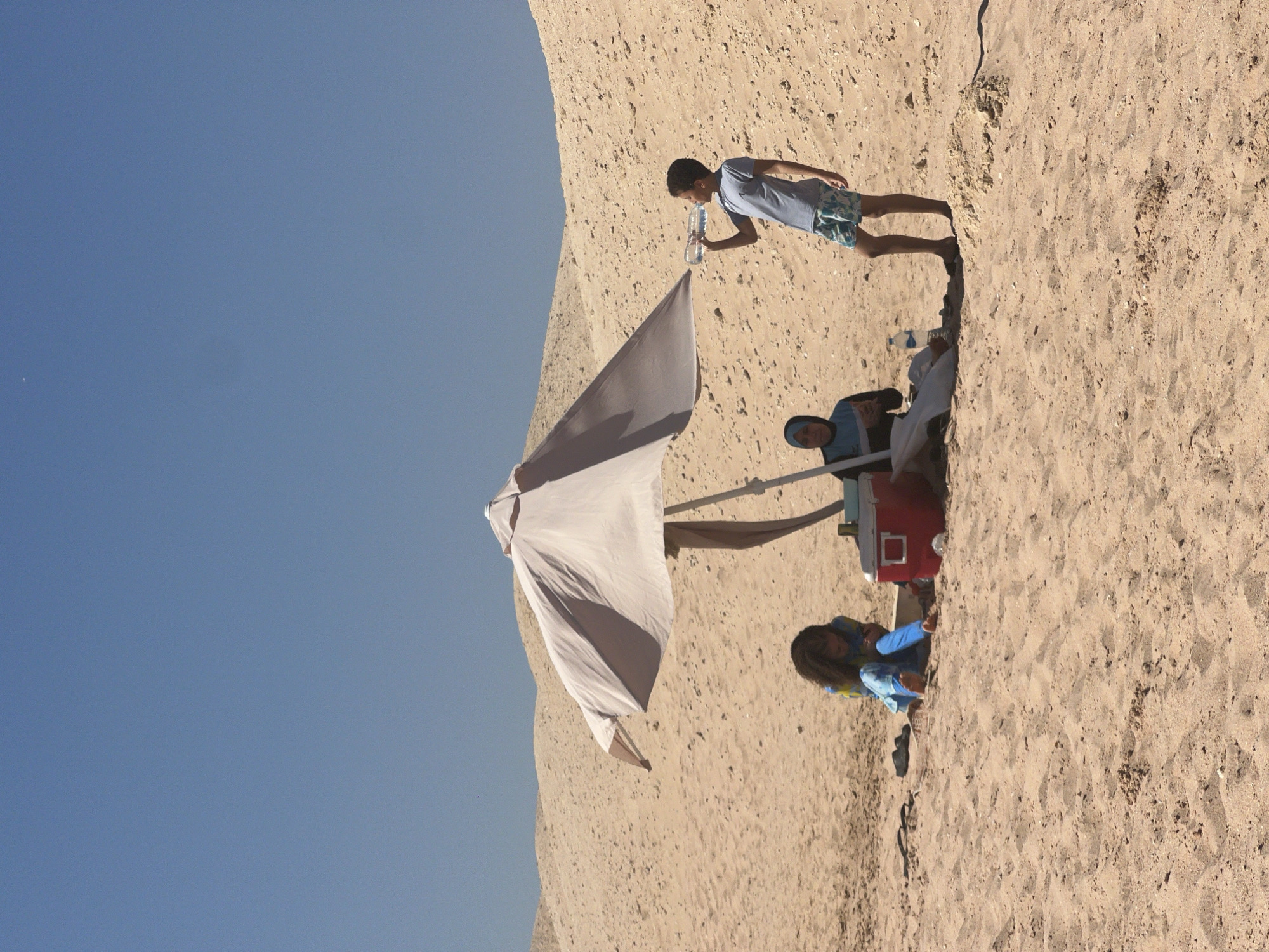 Midday at a Sharm El Sheikh beach on the Red Sea
