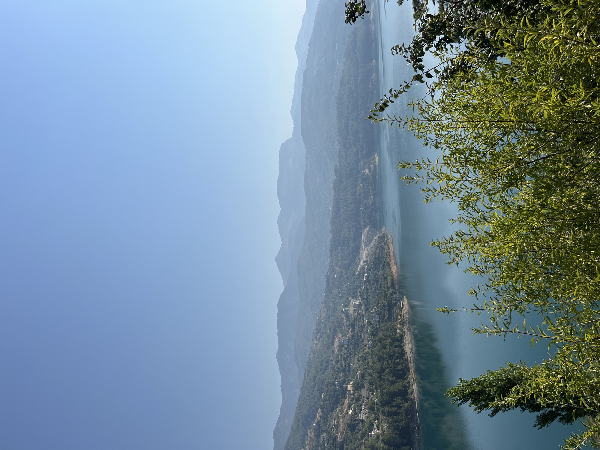 Dim Dam reservoir in Alanya, vivid water and hillside views