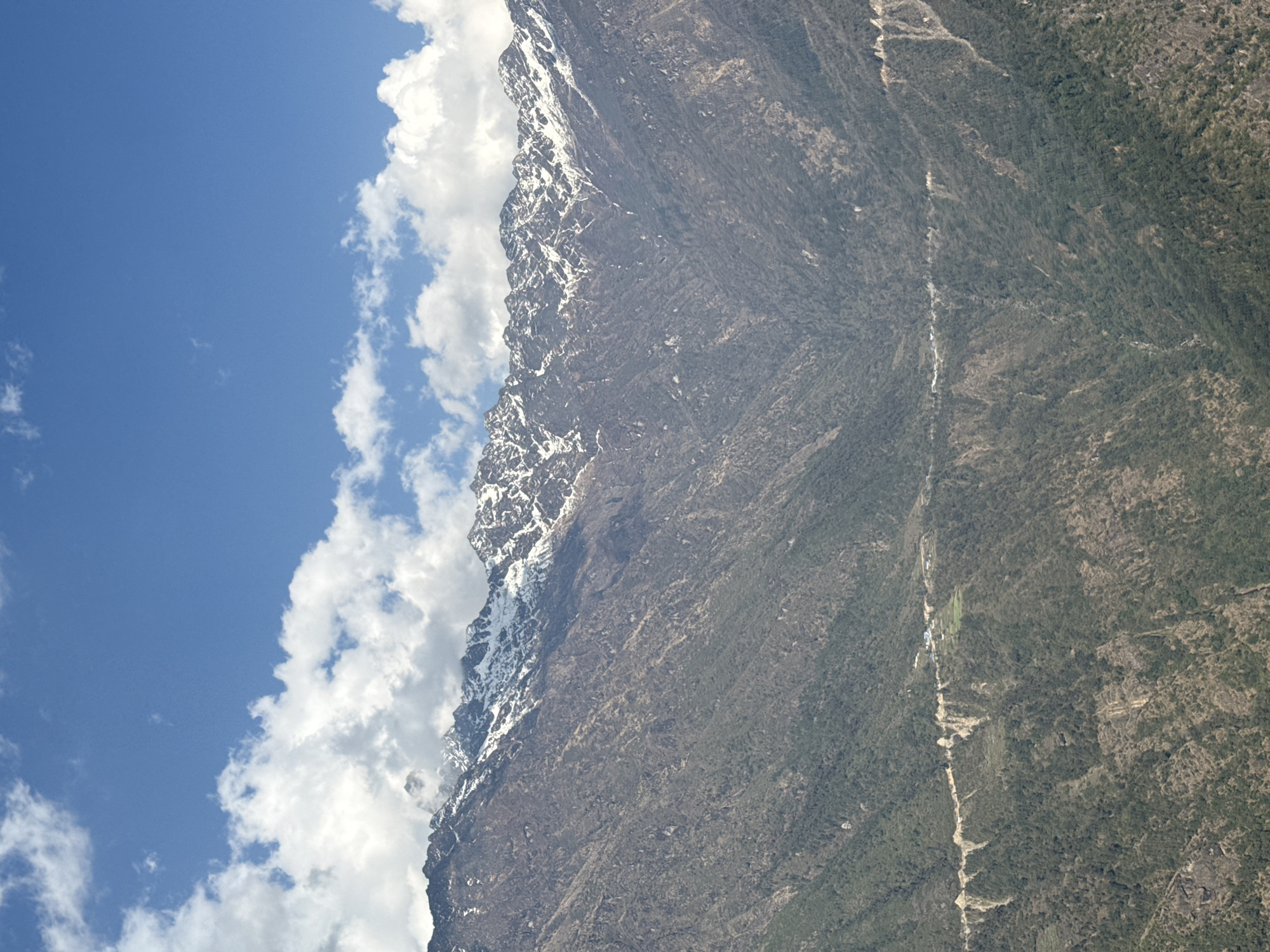 Mountain landscape photographed in Takasindu, Nepal