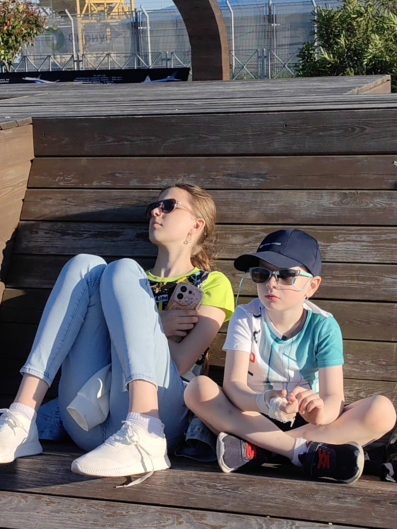 Families enjoy sunny afternoon activities in Sirius, Russia park