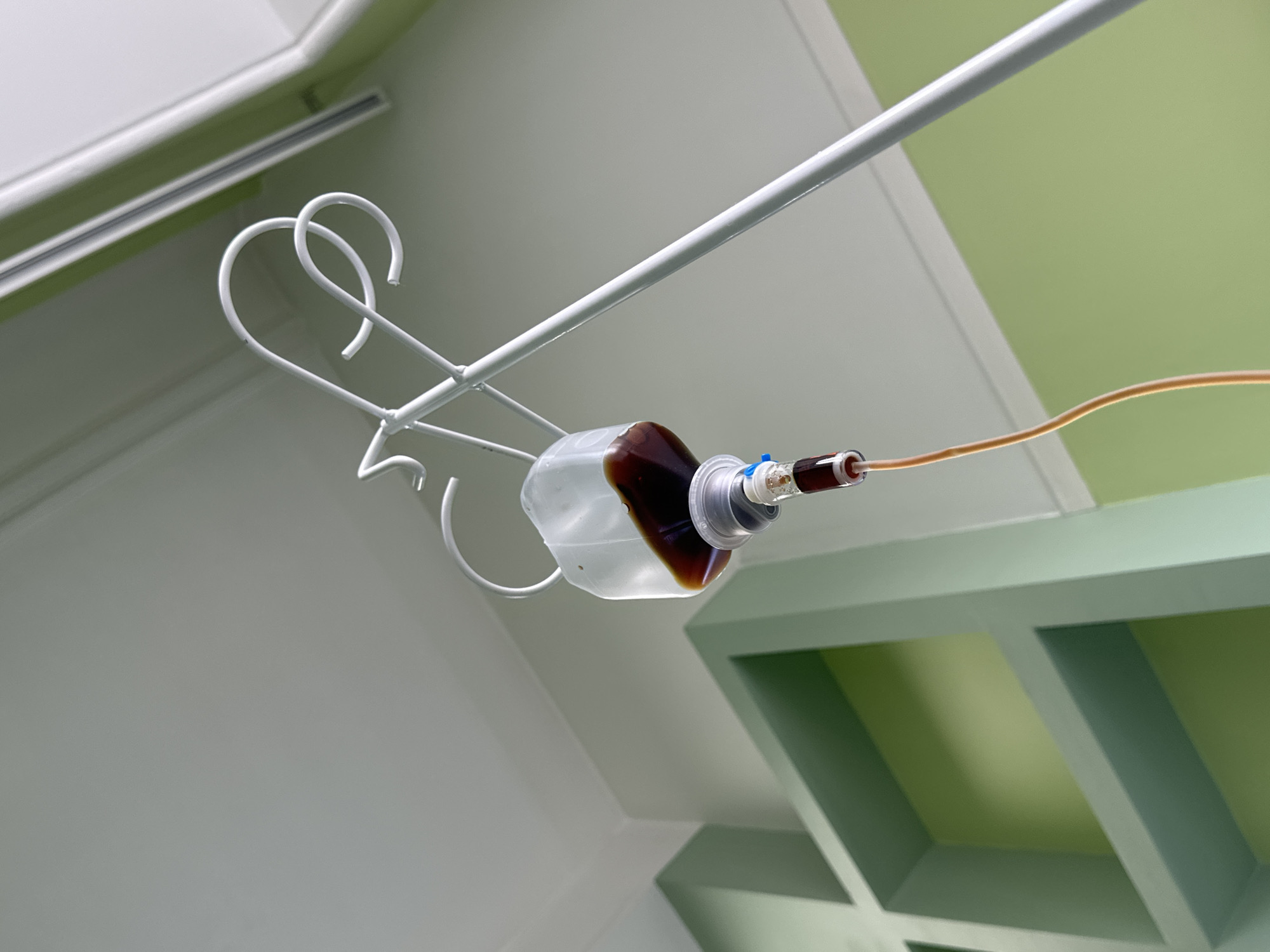 Patient receives IV treatment at Irkutsk medical facility