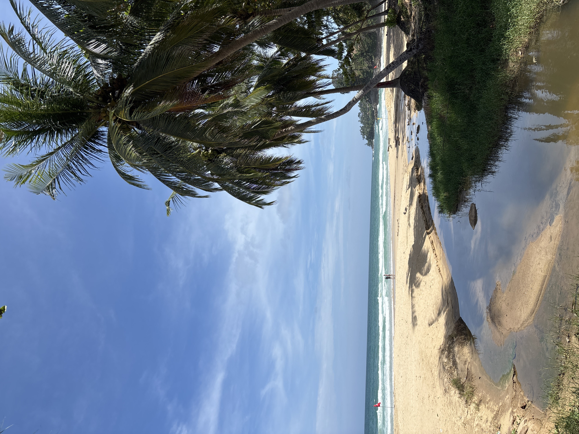 Beach morning documented in Choeng Thale, Thailand