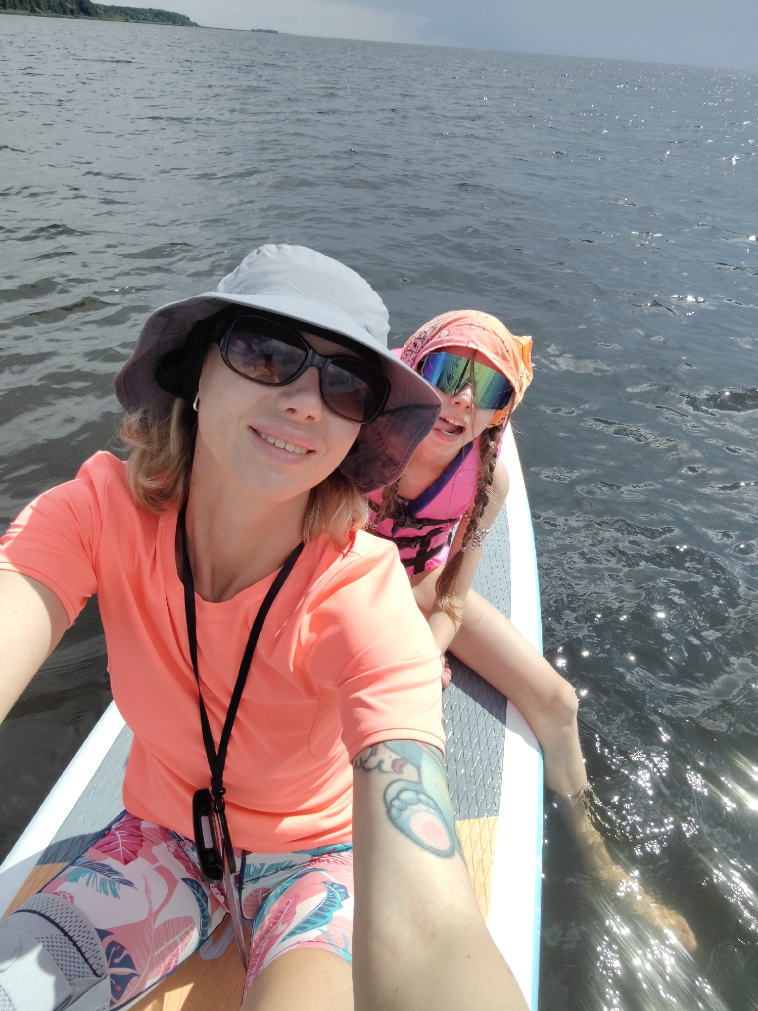 Beach and paddleboard day on a Saint Petersburg waterfront