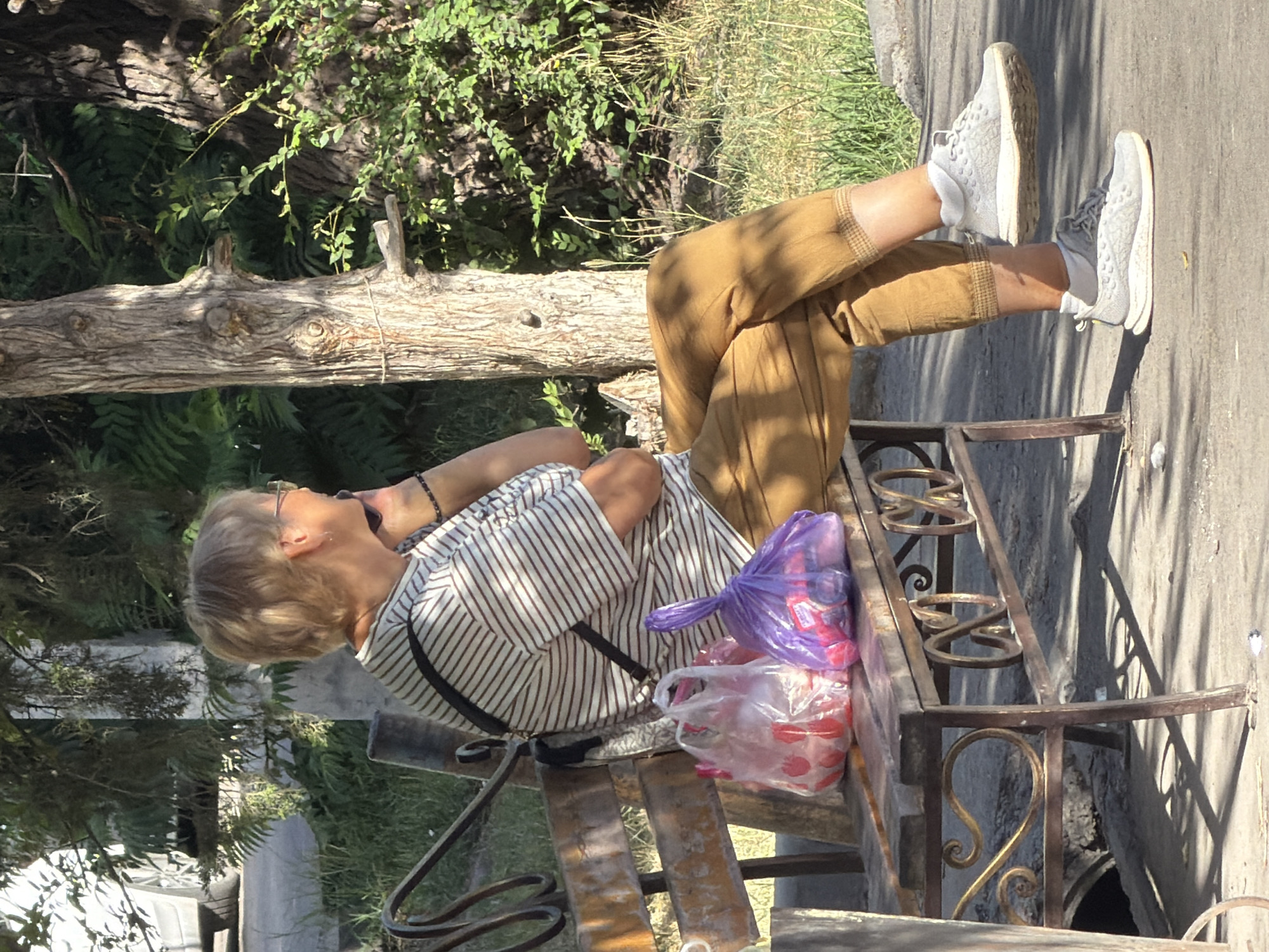 Everyday movement around a park or urban outdoor space.