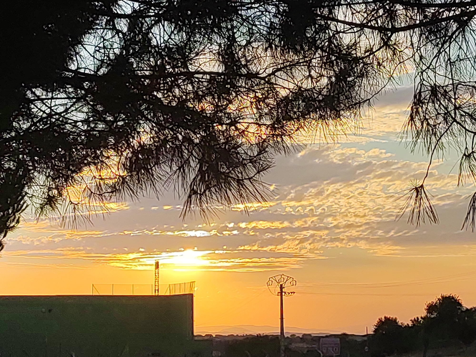 Sunset over Sobradillo, with citrus drinks on the side