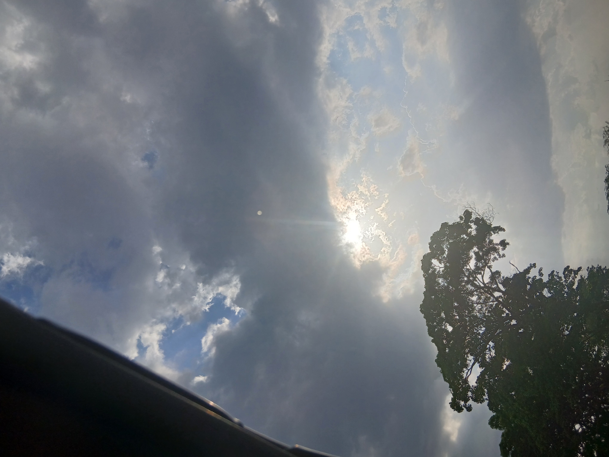 Dramatic clouds and sunlight observed in Taguanes, Venezuela