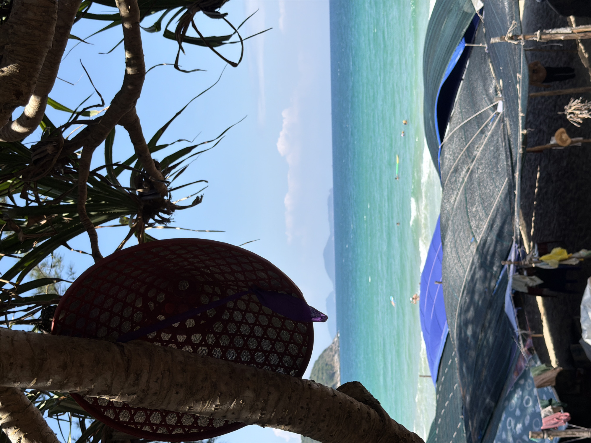 Early morning surfing activities captured in Cam Lam Vietnam