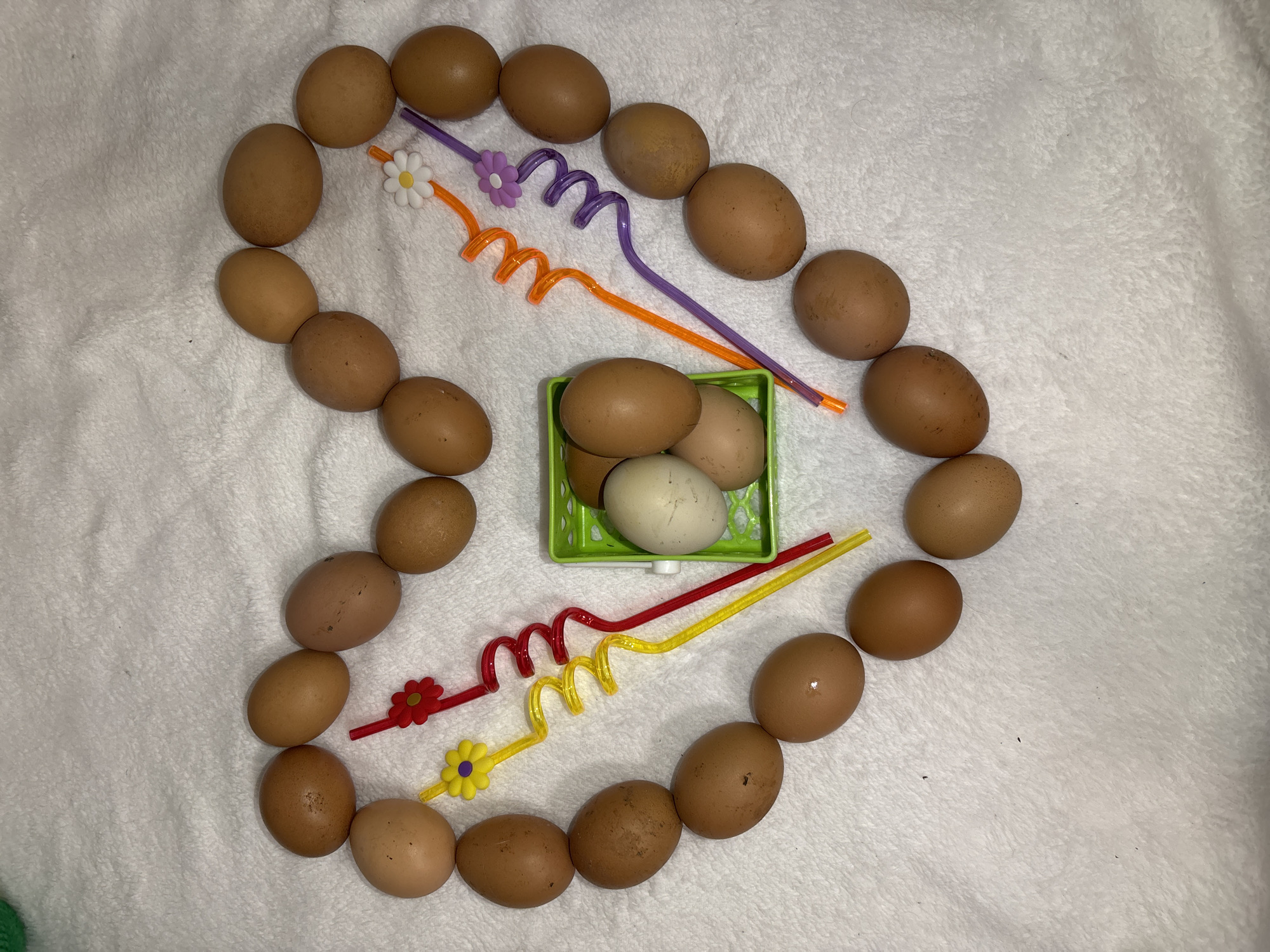 Easter egg arrangements documented in Izhevsk, Russia