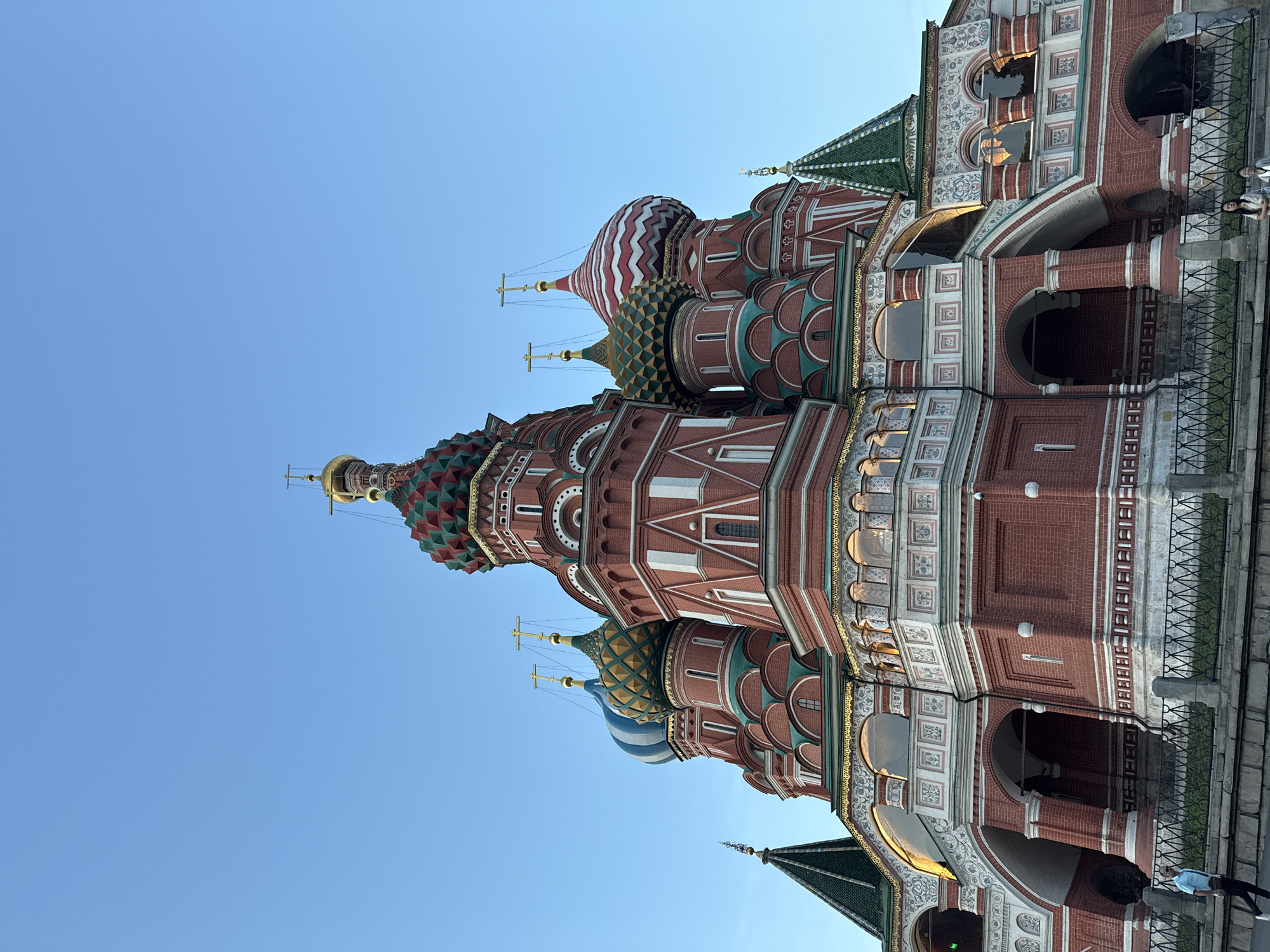 Saint Basil's Cathedral and its iconic domes on Red Square