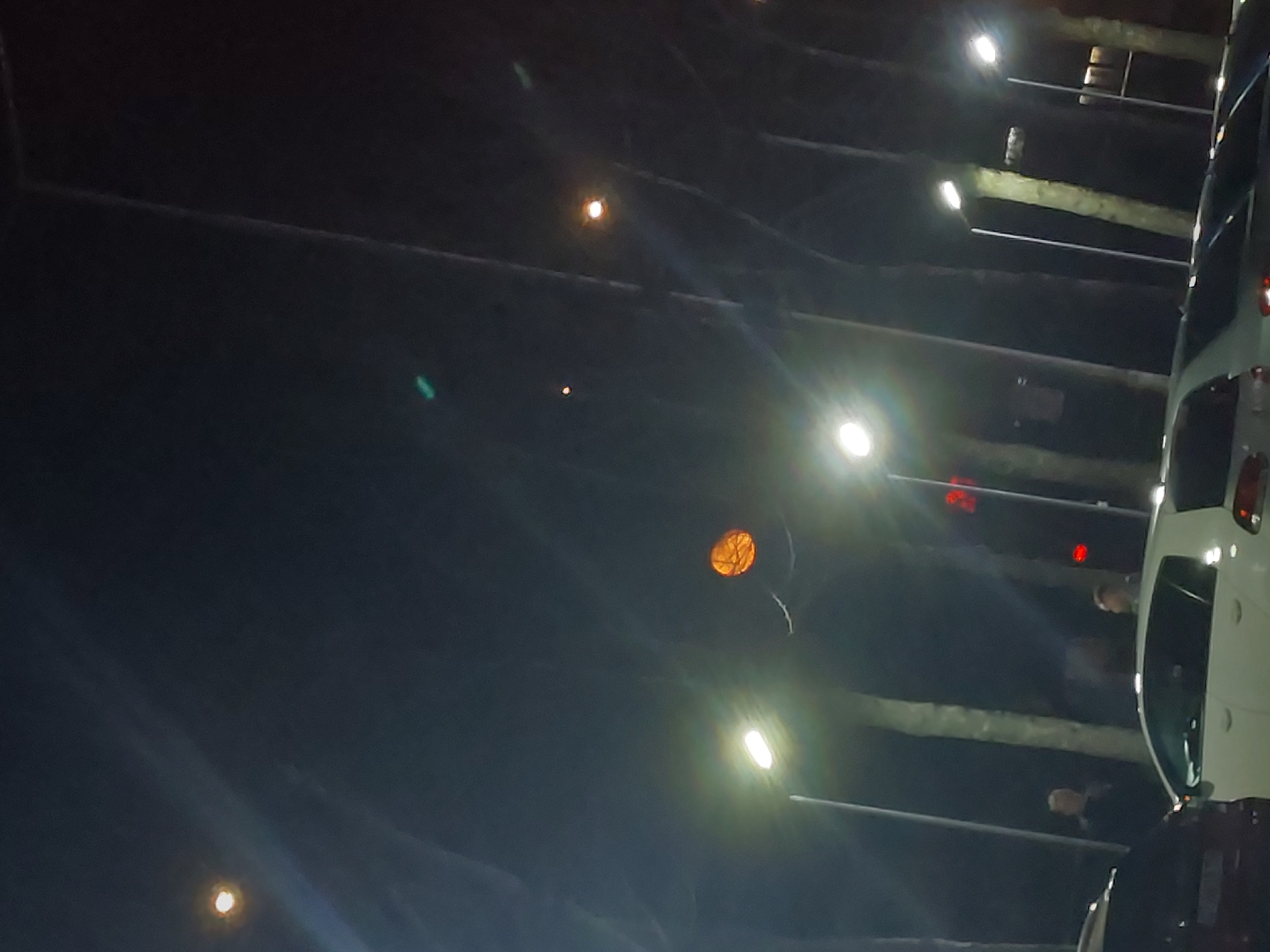 Nighttime photos capture orange object, dim lighting in Asenovgrad
