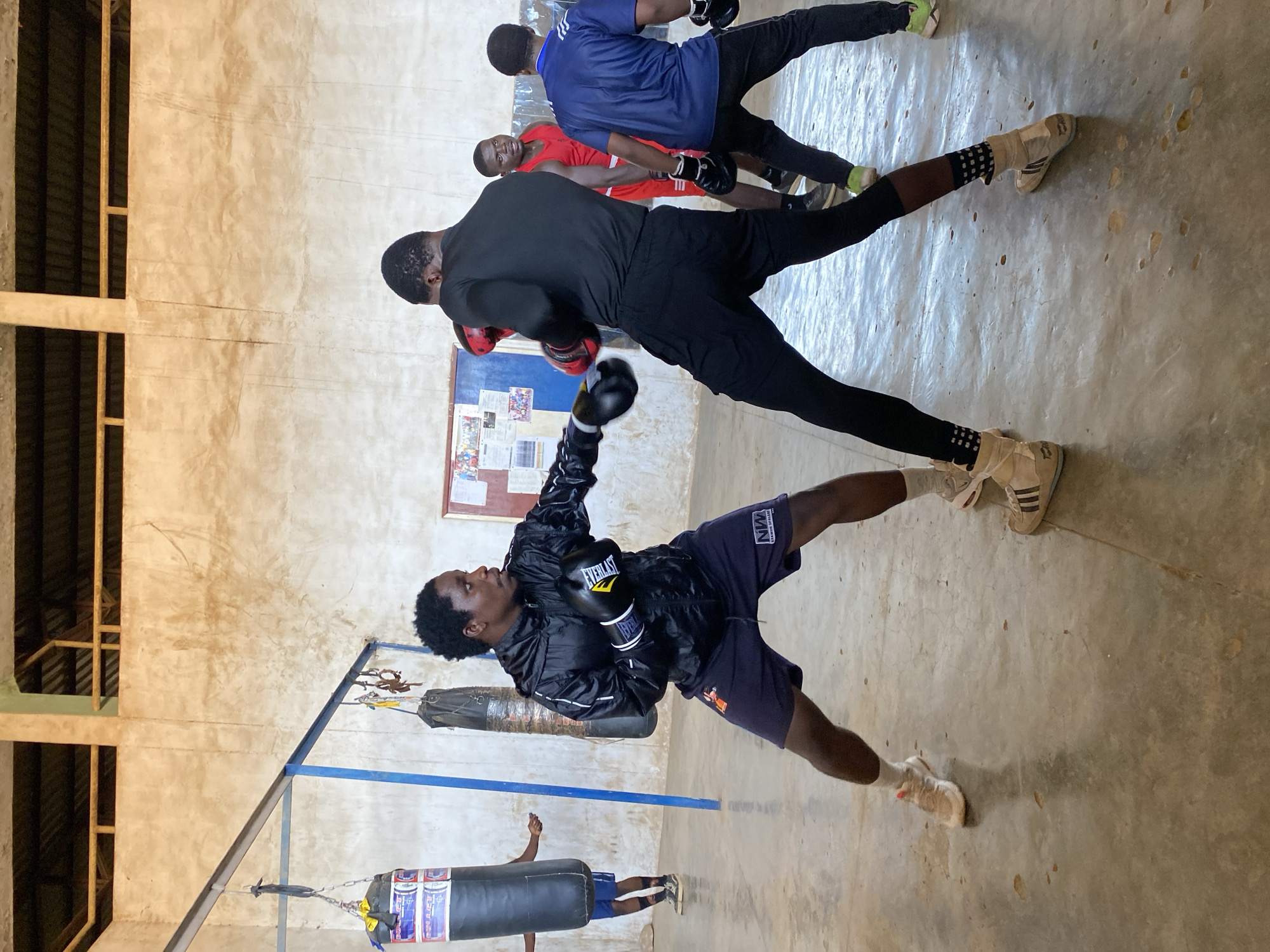 Boxing training session observed at Jos gym
