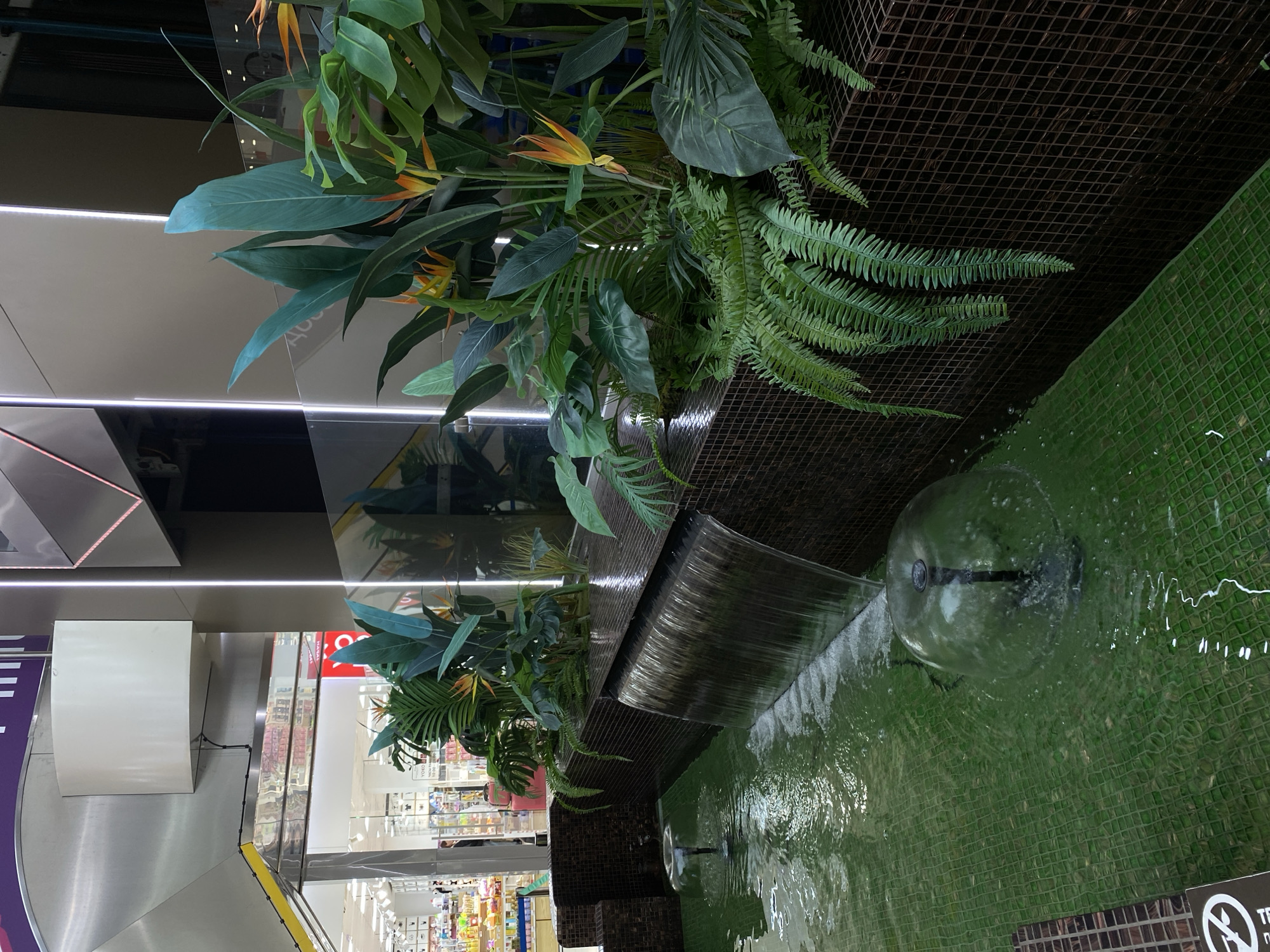 Indoor commercial facility documented in Sochi with water features