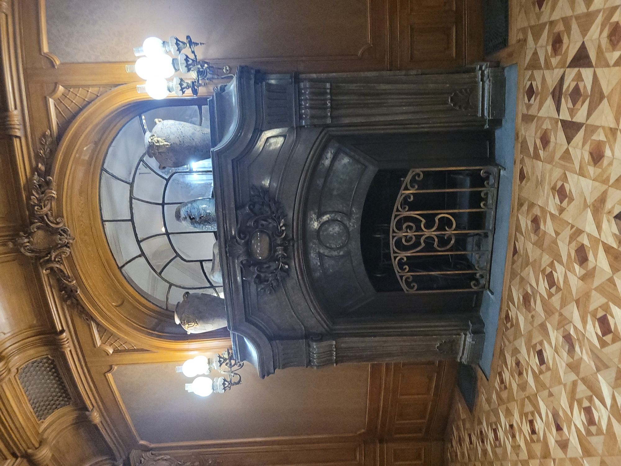 Inside and outside a grand historic European estate