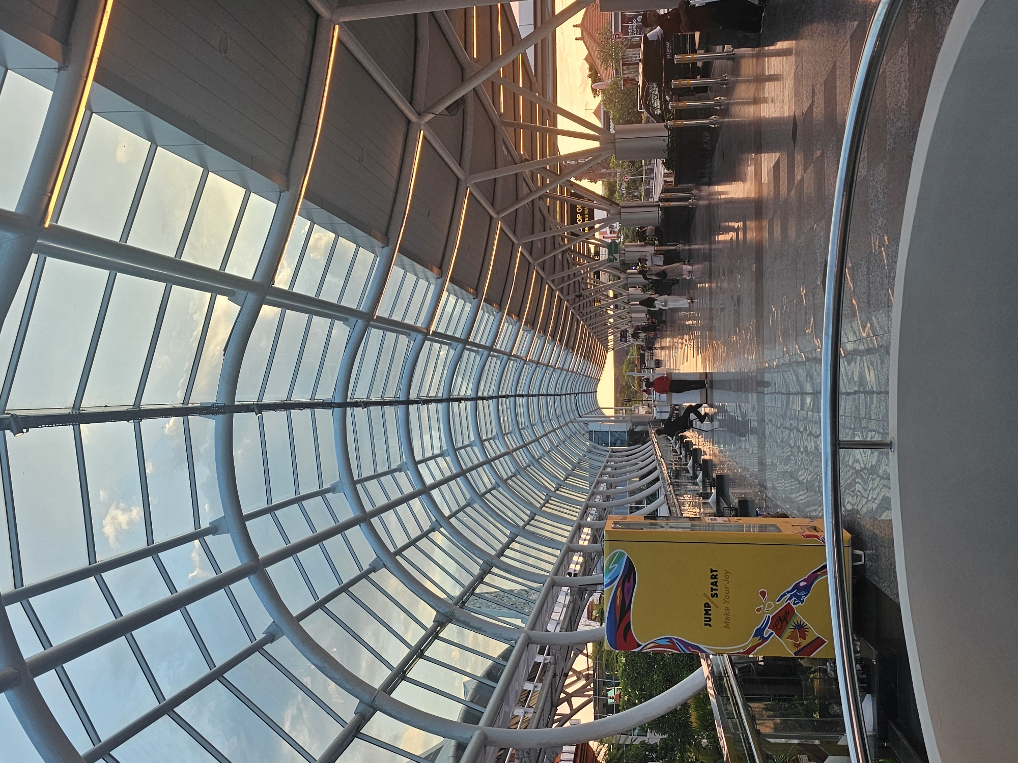 Airport walkways and Balinese architecture documented at Ngurah Rai