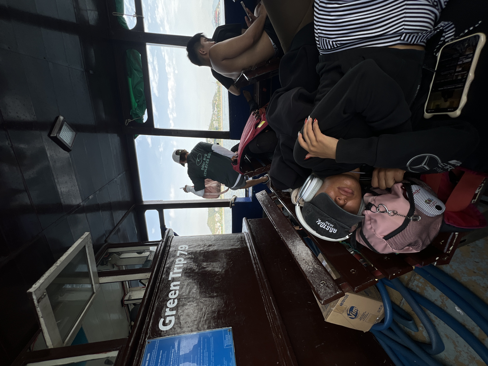 Late night boat trip carries passengers along Nha Trang coast