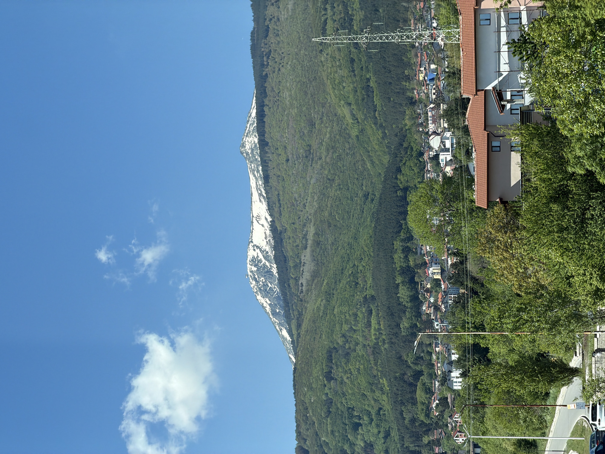 Sofia resident documents morning mountain views and cityscape