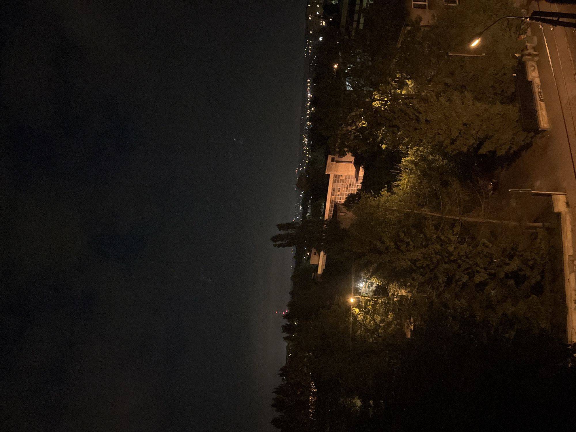 Witness documents nighttime cityscape over 10-minute observation period