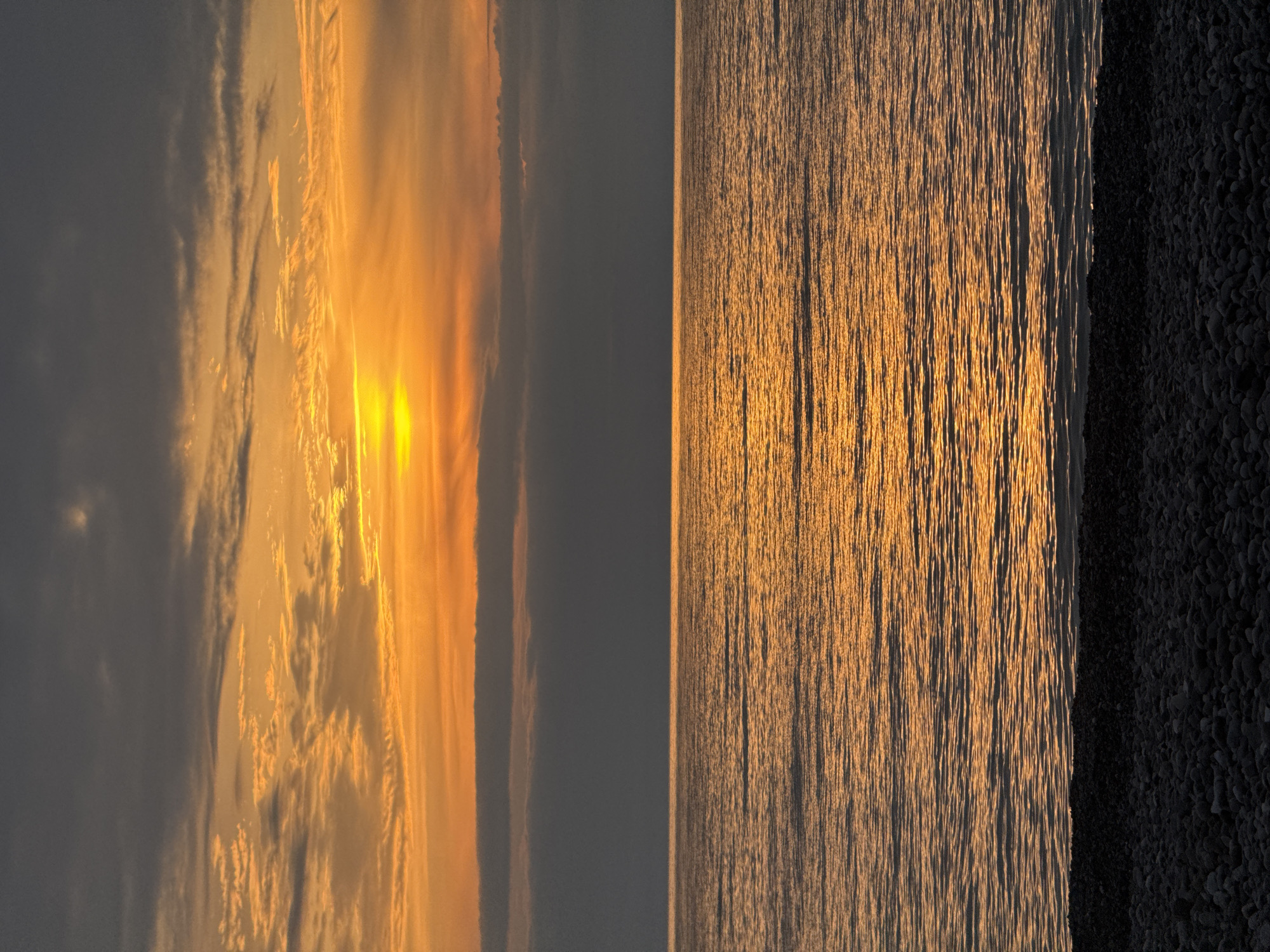 Sunset draws crowds to Black Sea beach in Batumi